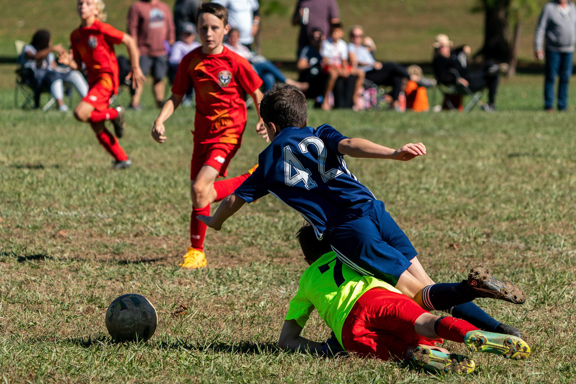Cameron gets taken down in the box by the goalie in the second half away at Phoenix FC Sunday, October 16, 2022.