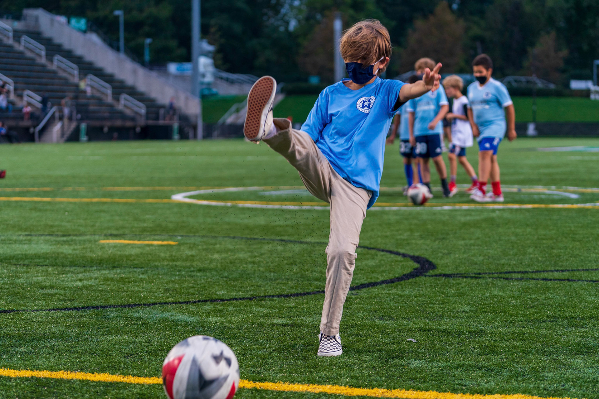 Members of the Mt. Washington Soccer Club (rec and travel) visited the Loyola Greyhounds for a game against Lafayette on Saturday, October 9, 2021.
