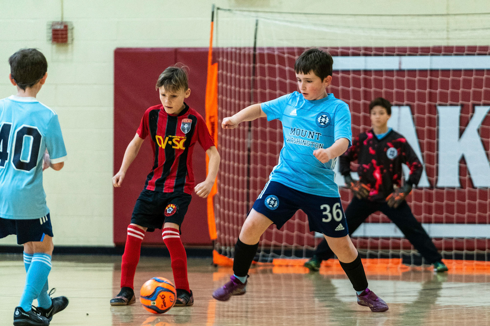 Graham keeps the ball out of the defensive end as Mt Washington defeats Charles Village Black 11-3 on Saturday, February 18, 2023.