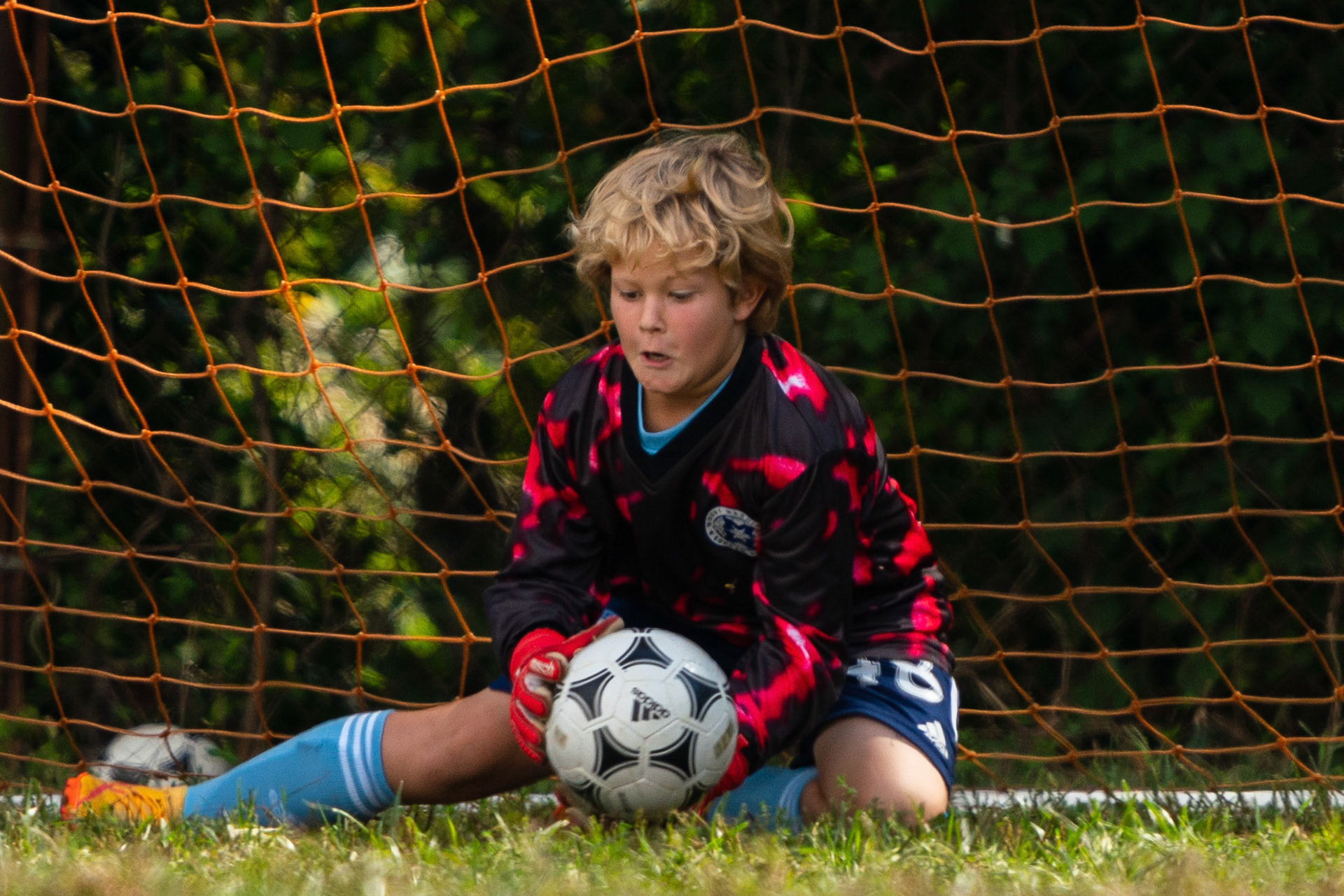 Mt. Washington’s =48= makes a save during their home game against Northwest SC on September 25, 2022.