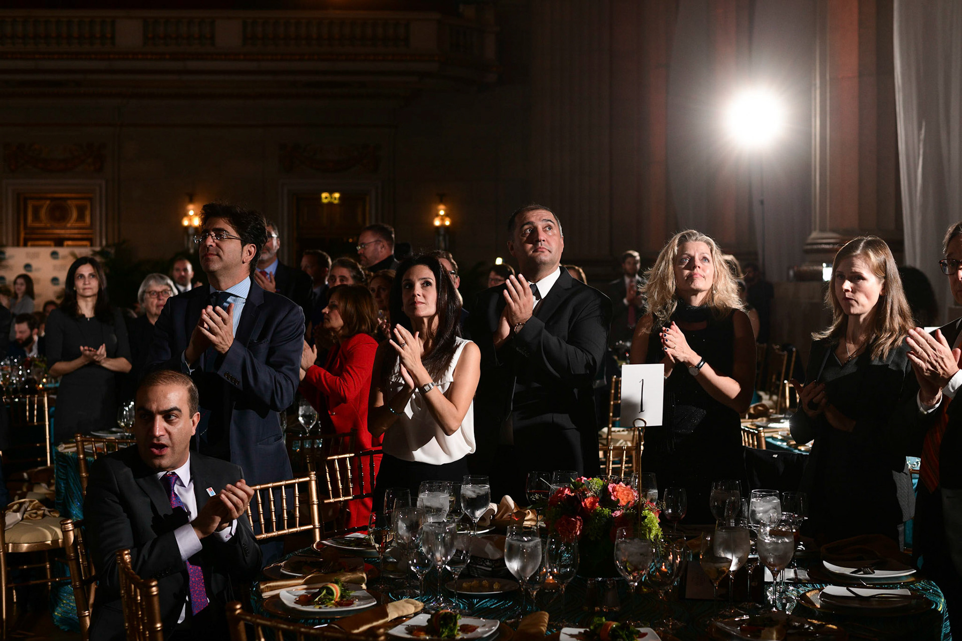 America Abroad Media (AAM) presents their annual gala awards dinner at the Andrew Mellon Auditorium in Washington D.C. on Tuesday, November 5, 2019. Honorees included Egyptian actress Yousra, Iranian activist and journalist Masih Alinejad, and film director Peter Berg.