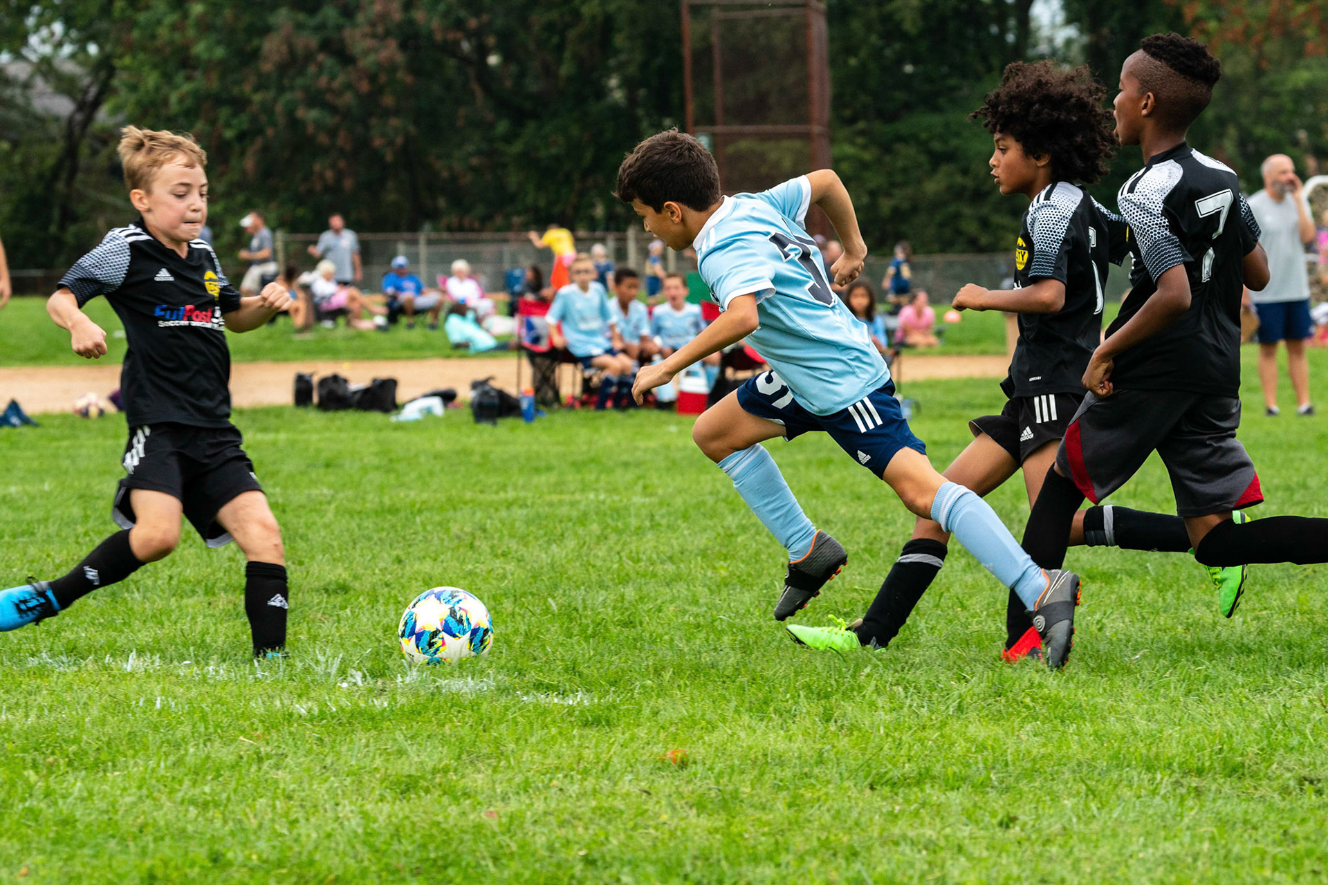 The Mt. Washington U10 Travel soccer team plays in the Labor Day Tournament.