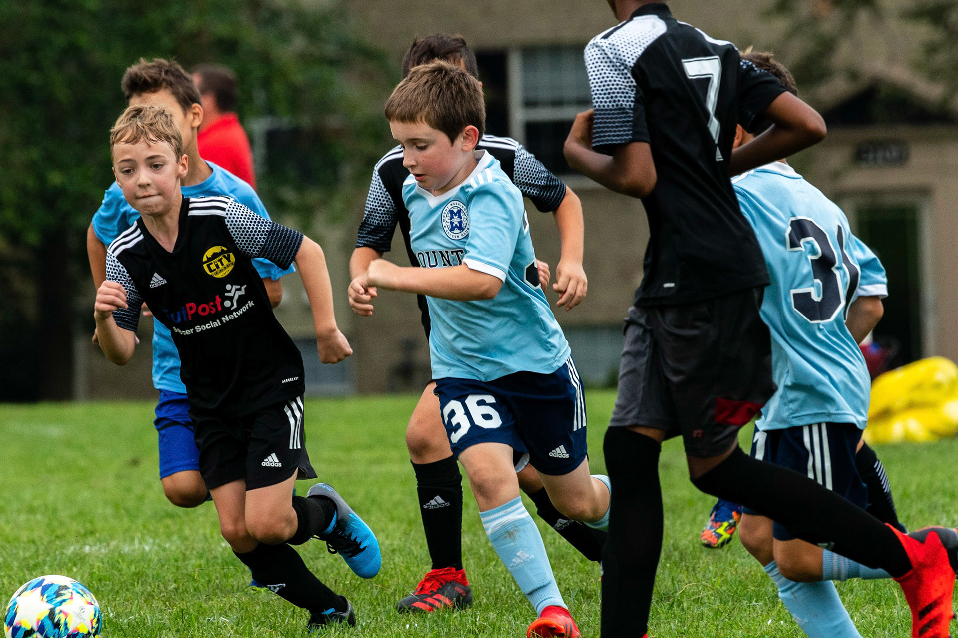 The Mt. Washington U10 Travel soccer team plays in the Labor Day Tournament.