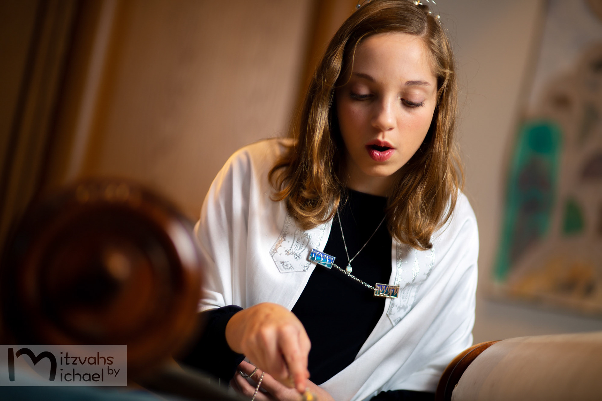 Cora’s Beth Shalom Bat Mitzvah portrait session.