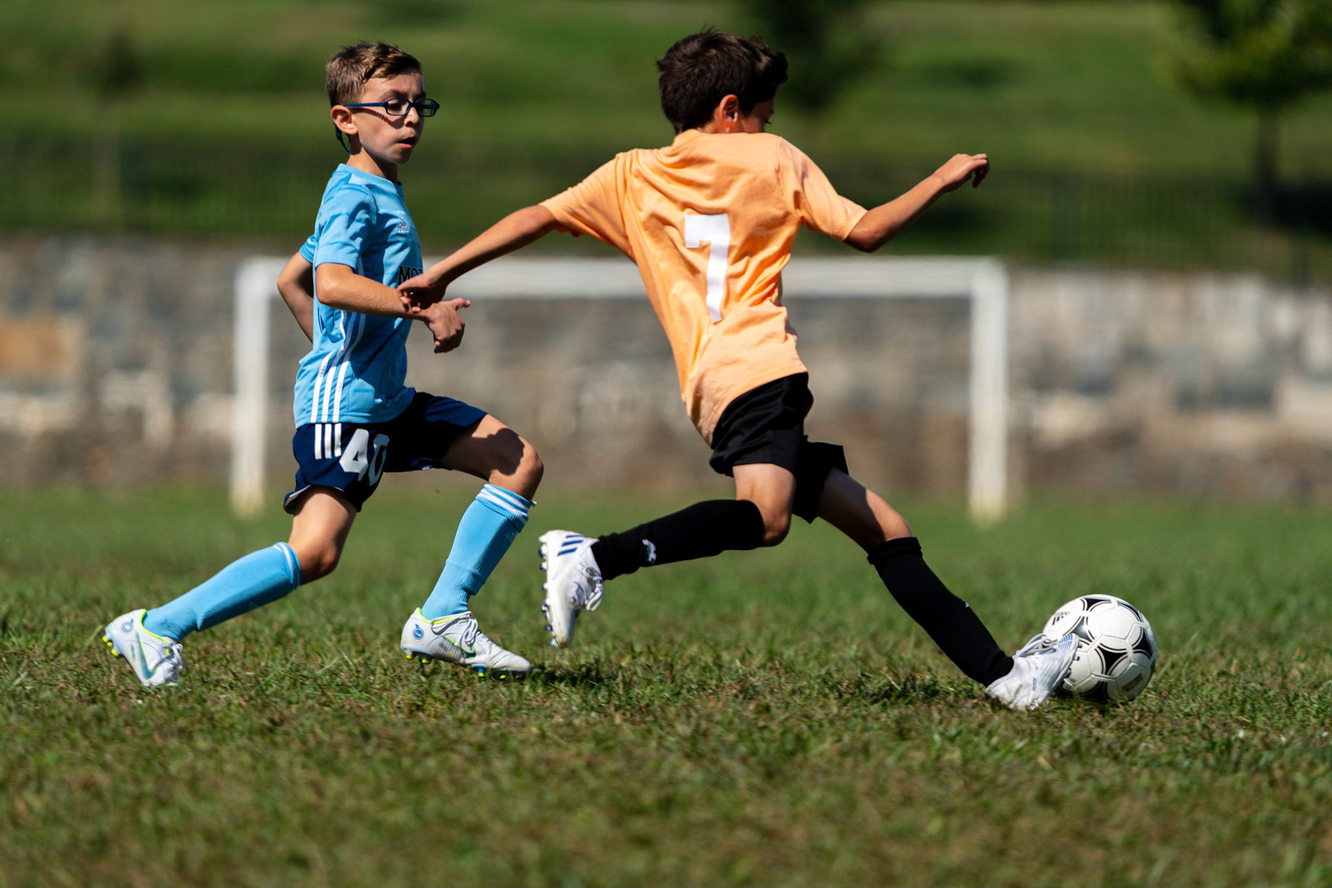 Mt. Washington’s Jonah takes on Northwest’s Zach during the home game against Northwest SC on September 25, 2022.