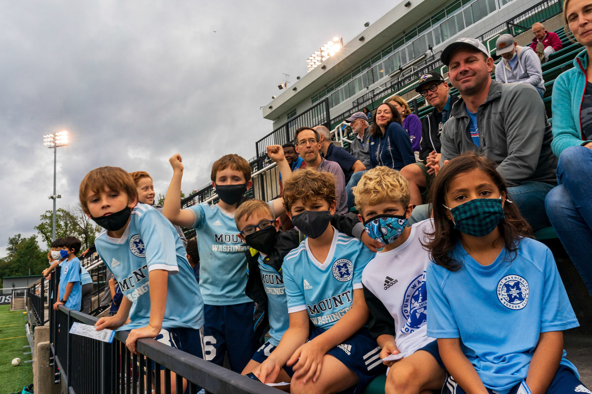 Members of the Mt. Washington Soccer Club (rec and travel) visited the Loyola Greyhounds for a game against Lafayette on Saturday, October 9, 2021.