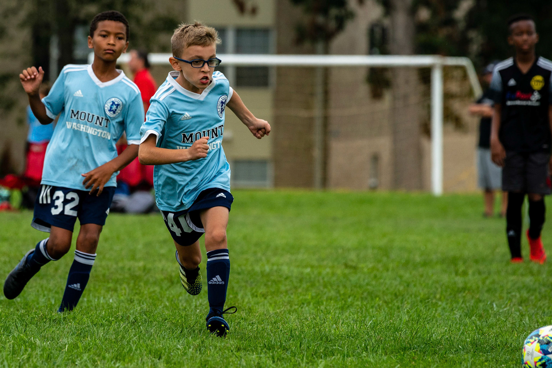 The Mt. Washington U10 Travel soccer team plays in the Labor Day Tournament.