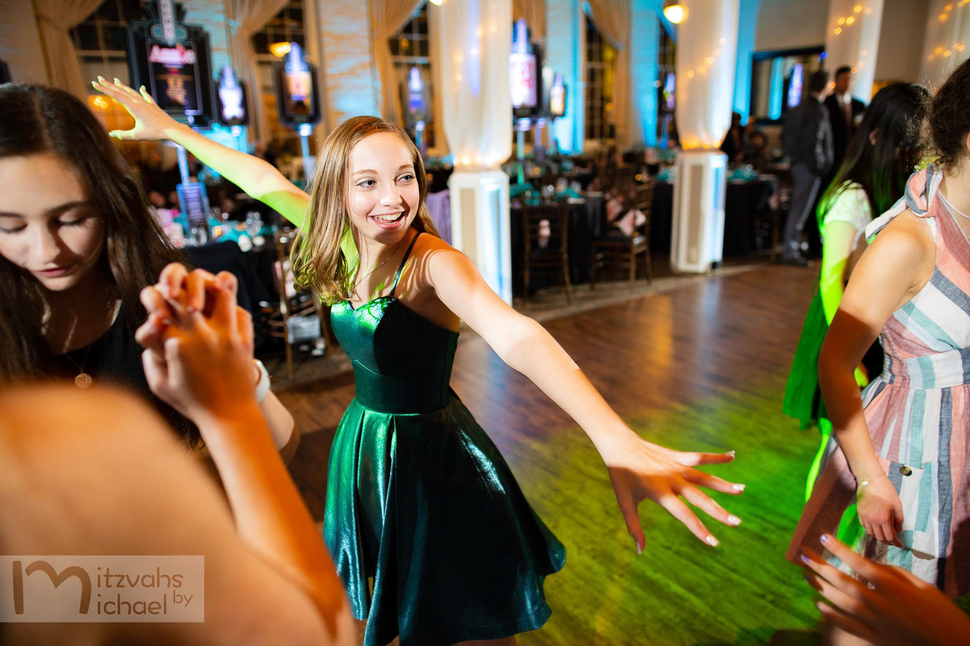 Cora’s Beth Shalom Bat Mitzvah party at The Great Room at Savage Mill.
