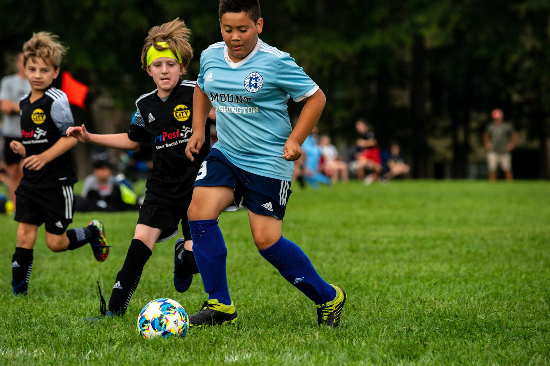 The Mt. Washington U10 Travel soccer team plays in the Labor Day Tournament.