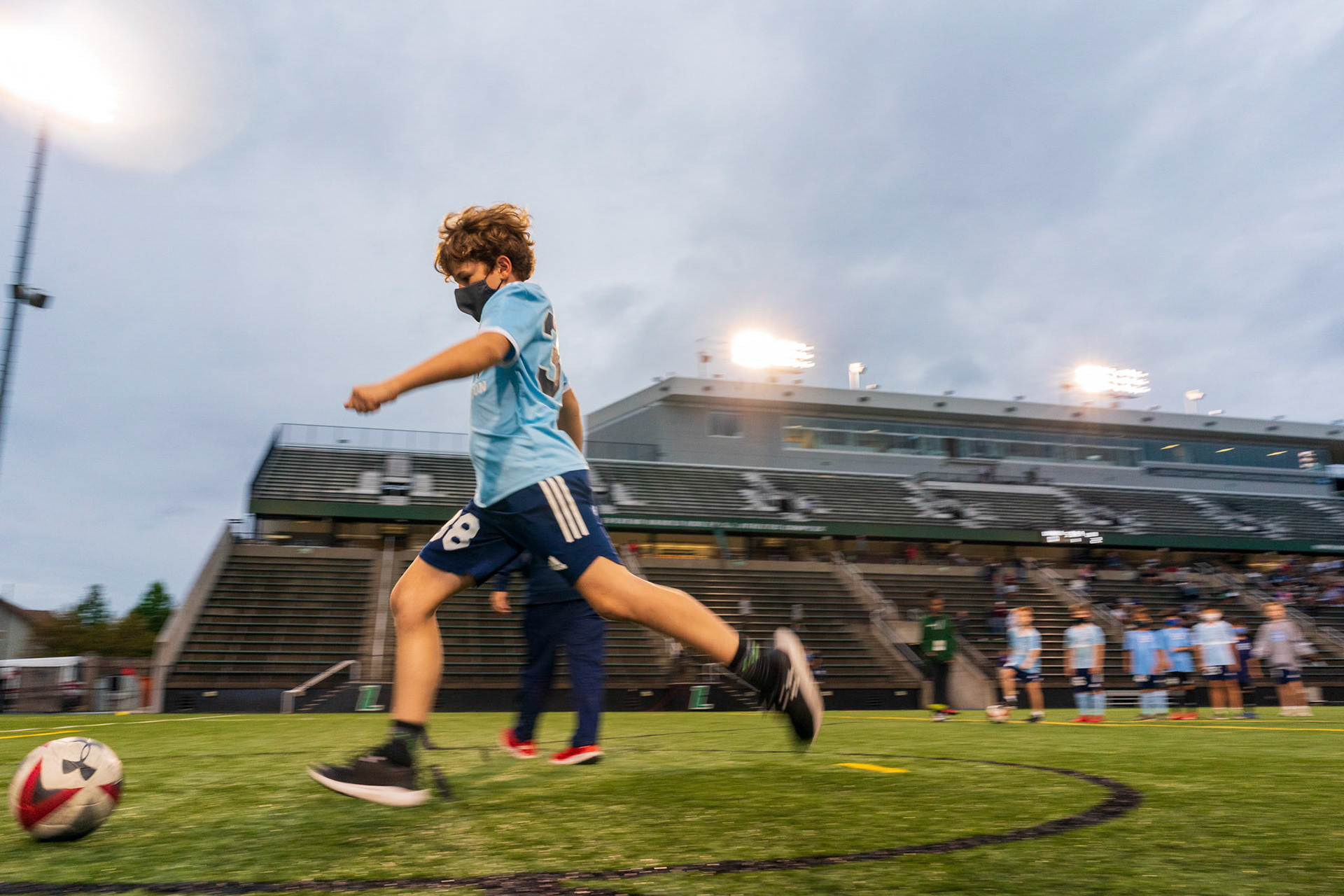 Members of the Mt. Washington Soccer Club (rec and travel) visited the Loyola Greyhounds for a game against Lafayette on Saturday, October 9, 2021.
