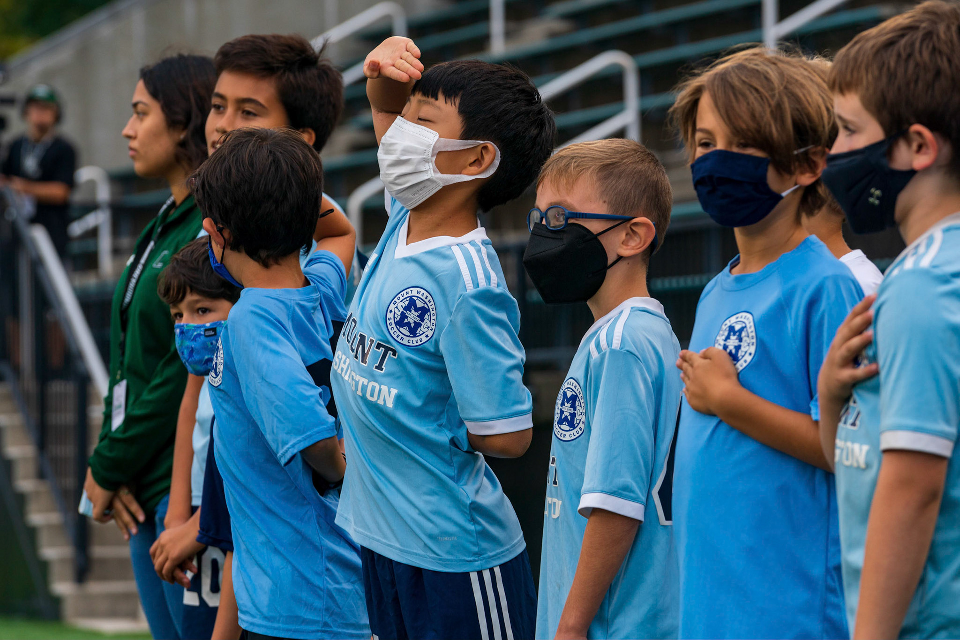 Members of the Mt. Washington Soccer Club (rec and travel) visited the Loyola Greyhounds for a game against Lafayette on Saturday, October 9, 2021.