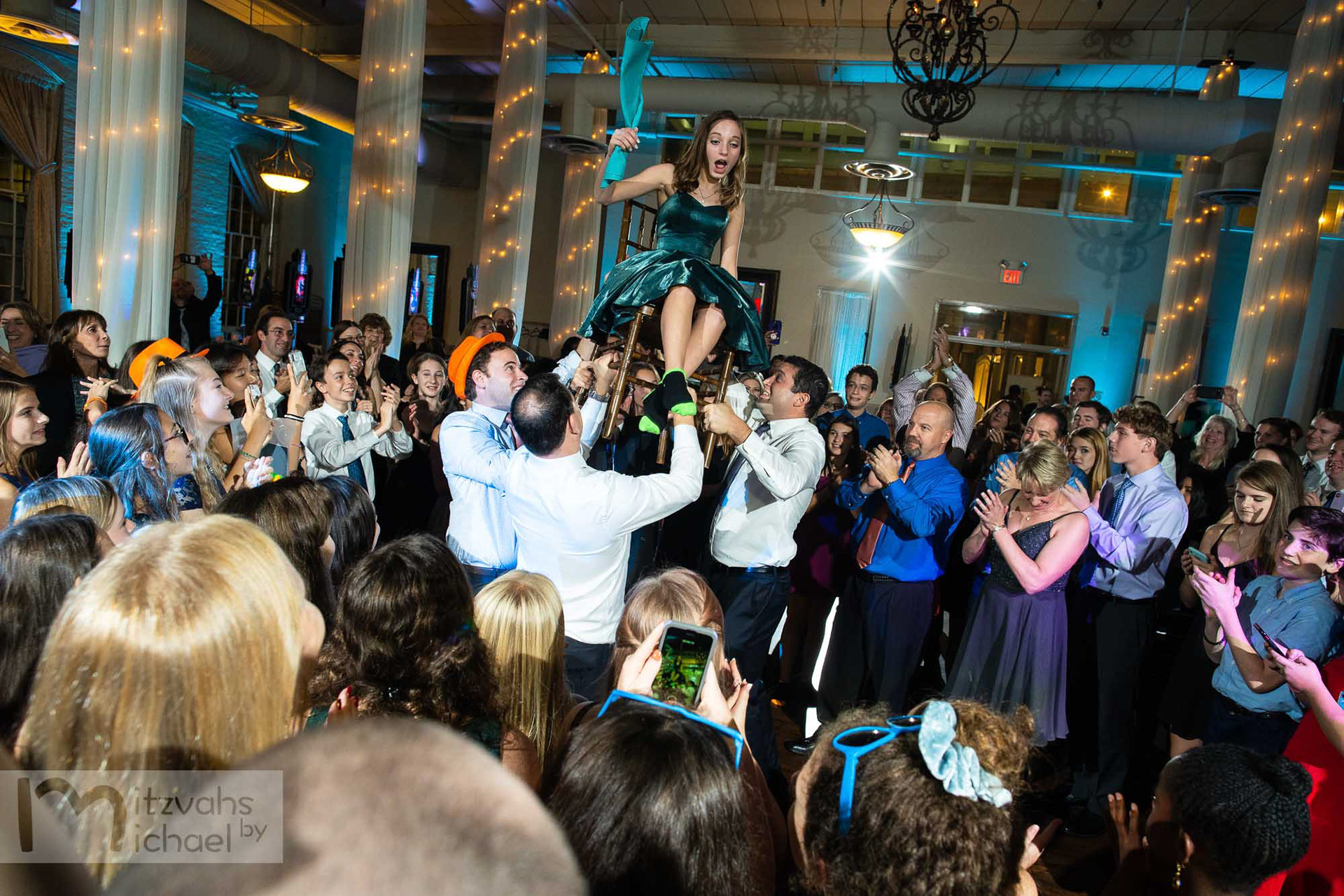 Cora’s Beth Shalom Bat Mitzvah party at The Great Room at Savage Mill.