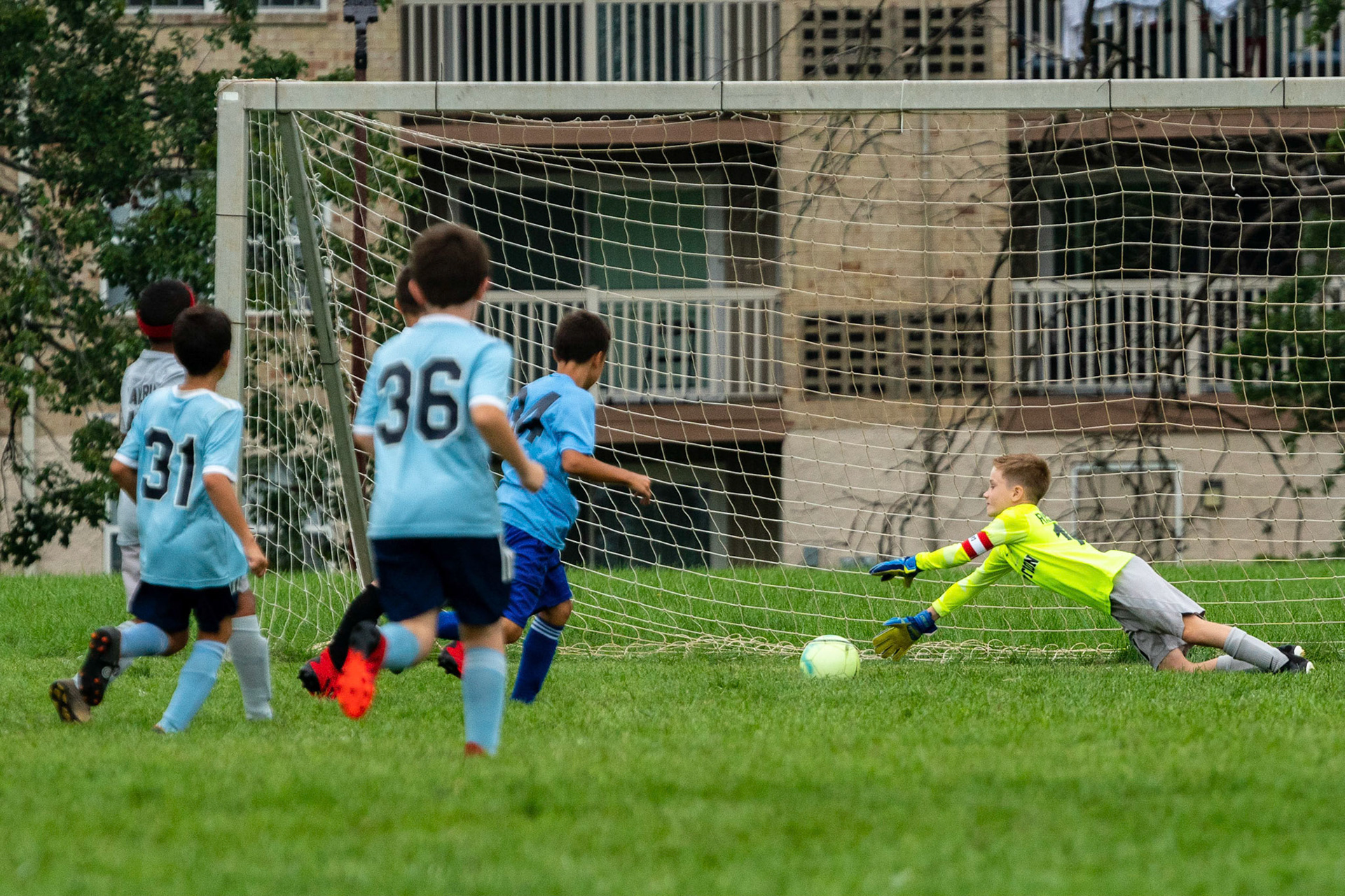 The Mt. Washington U10 Travel soccer team plays in the Labor Day Tournament.