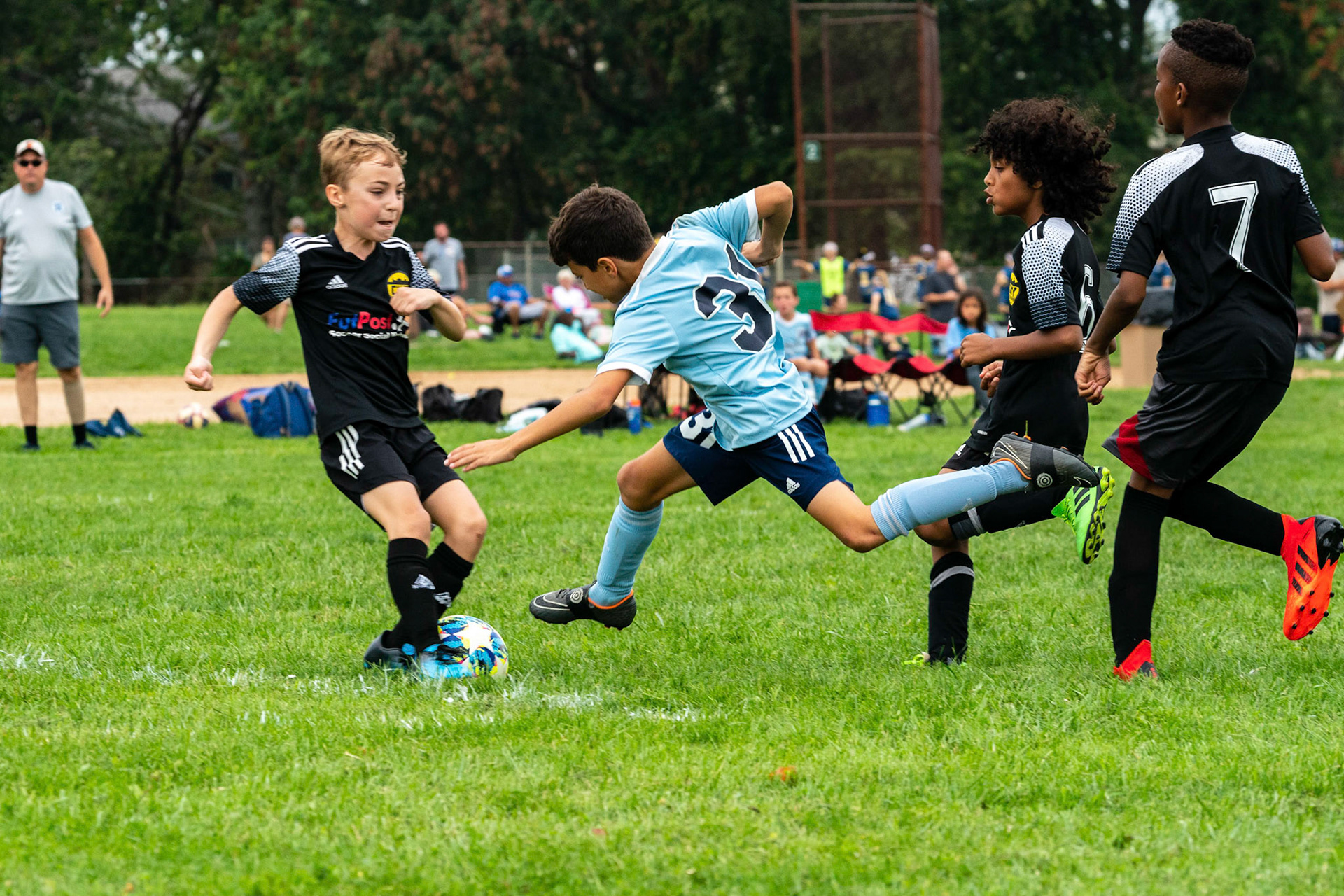 The Mt. Washington U10 Travel soccer team plays in the Labor Day Tournament.