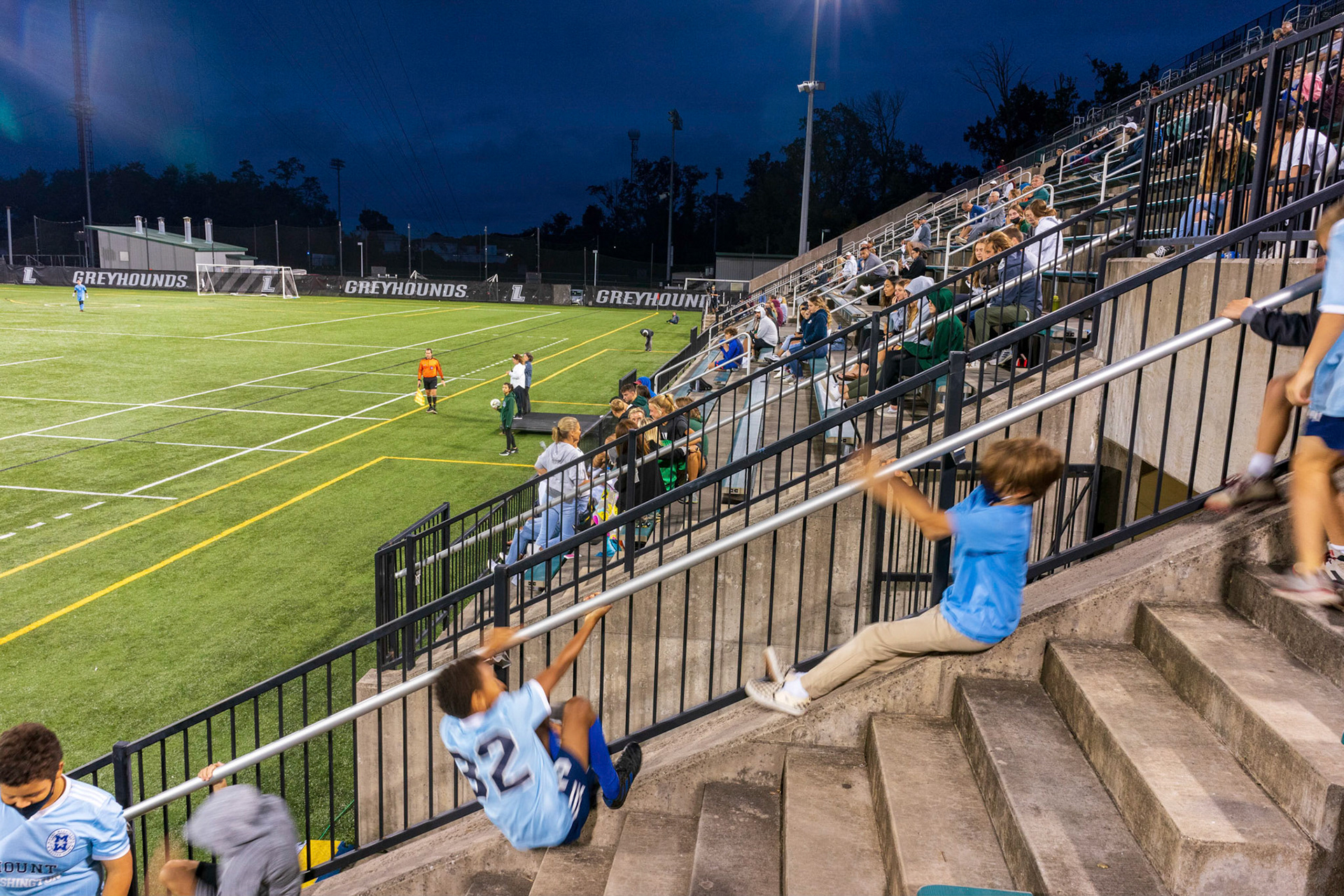 Members of the Mt. Washington Soccer Club (rec and travel) visited the Loyola Greyhounds for a game against Lafayette on Saturday, October 9, 2021.