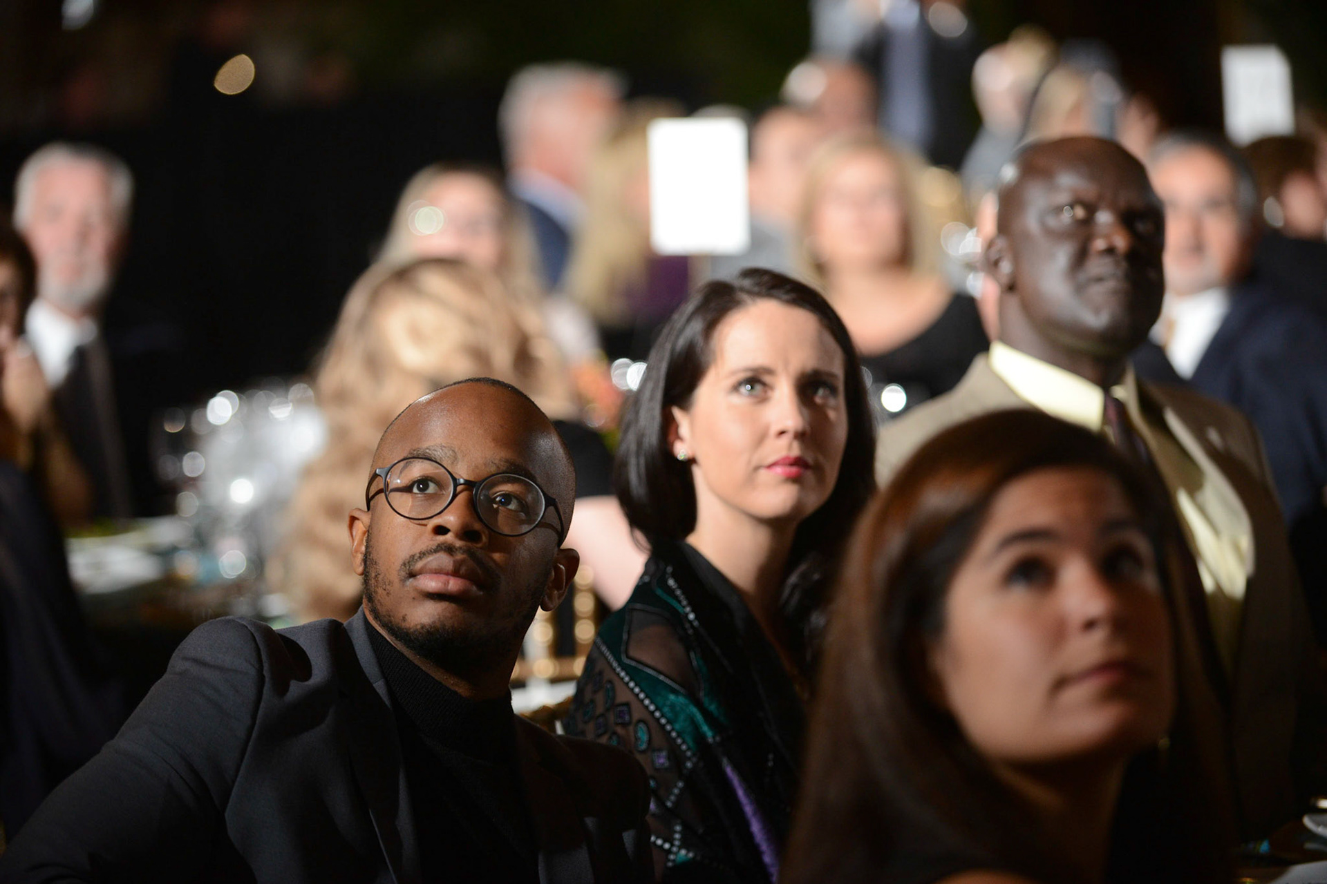 America Abroad Media (AAM) presents their annual gala awards dinner at the Andrew Mellon Auditorium in Washington D.C. on Tuesday, November 5, 2019. Honorees included Egyptian actress Yousra, Iranian activist and journalist Masih Alinejad, and film director Peter Berg.