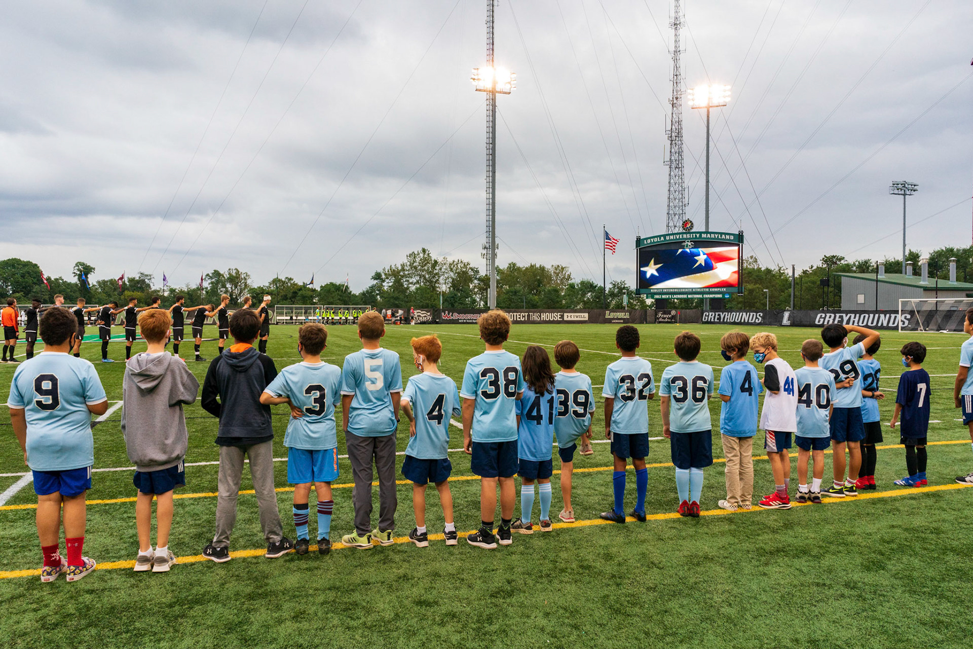 Members of the Mt. Washington Soccer Club (rec and travel) visited the Loyola Greyhounds for a game against Lafayette on Saturday, October 9, 2021.