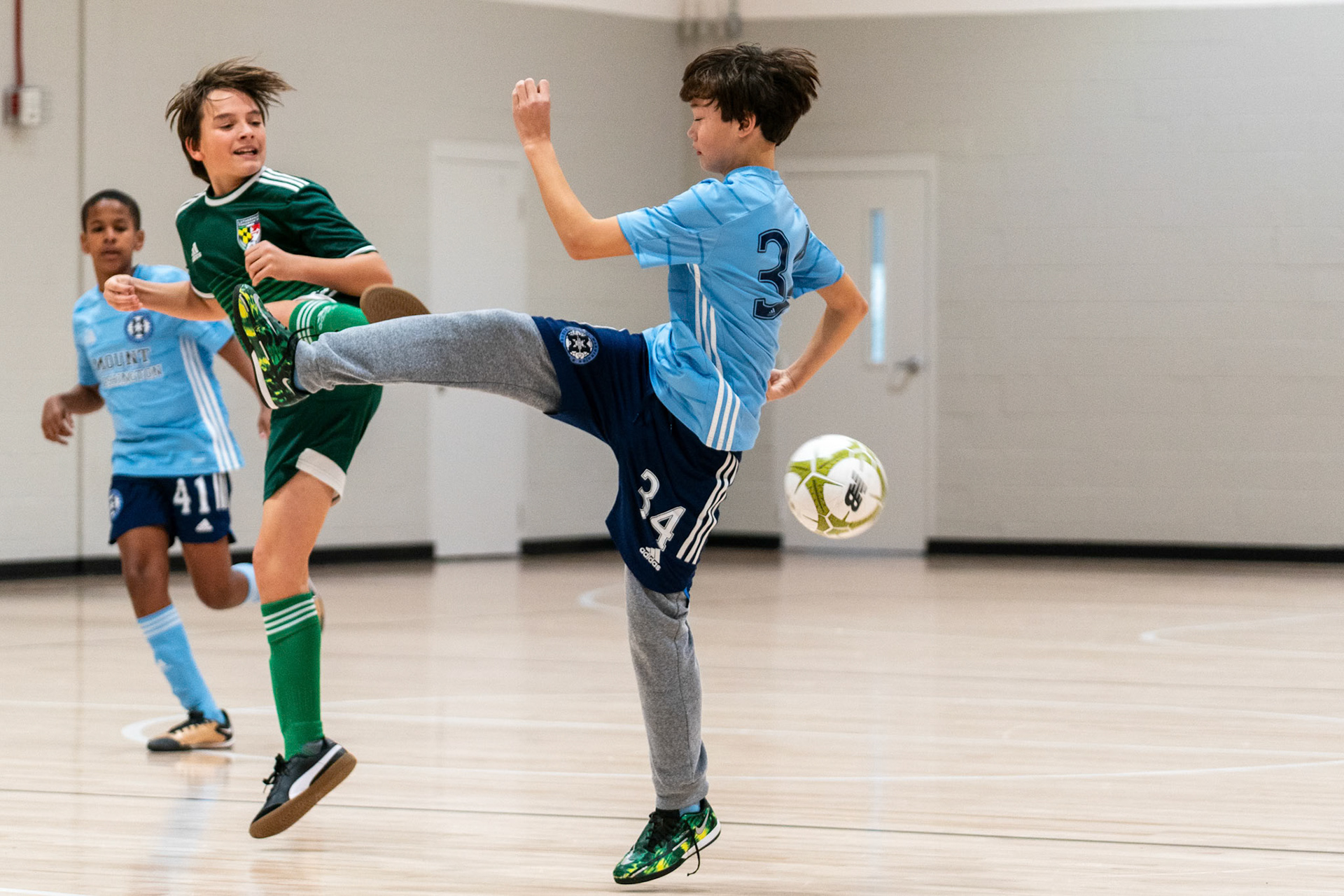Umm, where is the ball and where are their feet?
