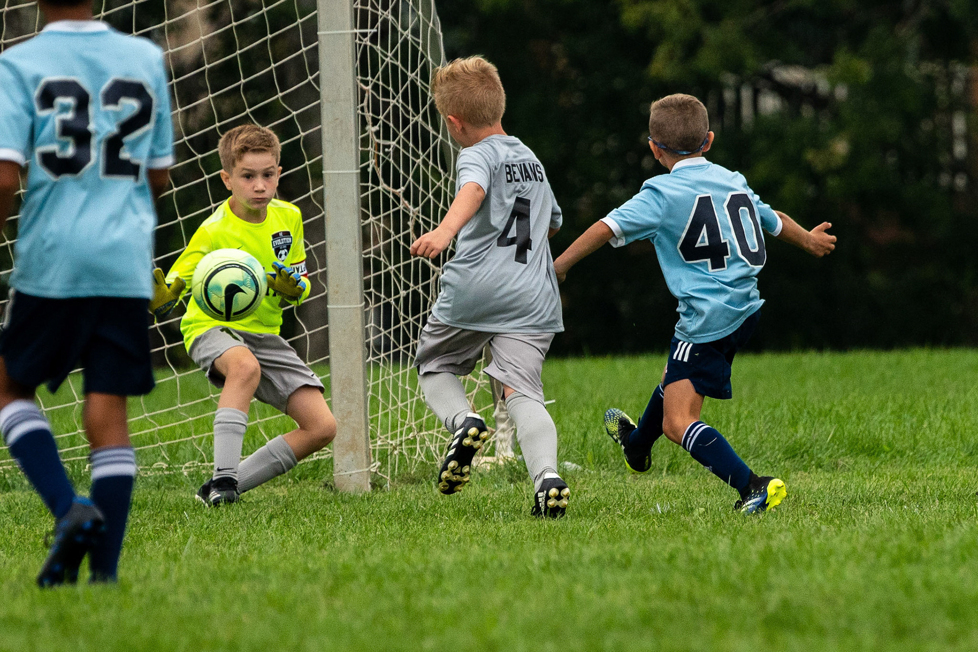 The Mt. Washington U10 Travel soccer team plays in the Labor Day Tournament.