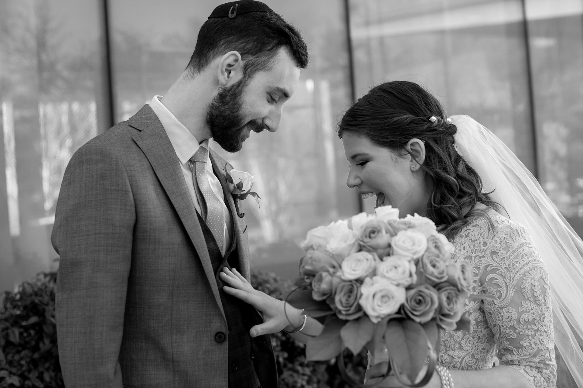 Alison and Shai wed at Beth Tfiloh in Baltimore, MD on Sunday, December 23, 2018.