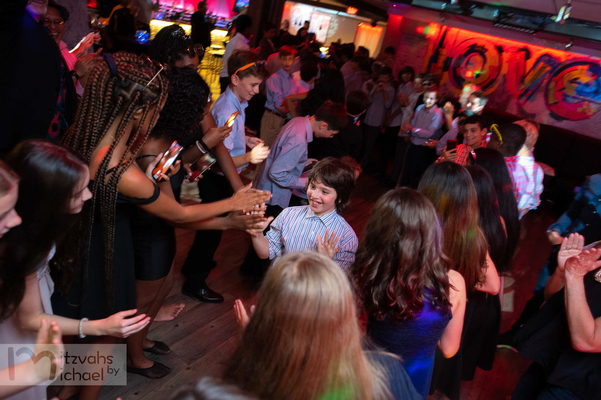 Brandon’s Bar Mitzvah party at The Loft at 4935 in Bethesda, MD.