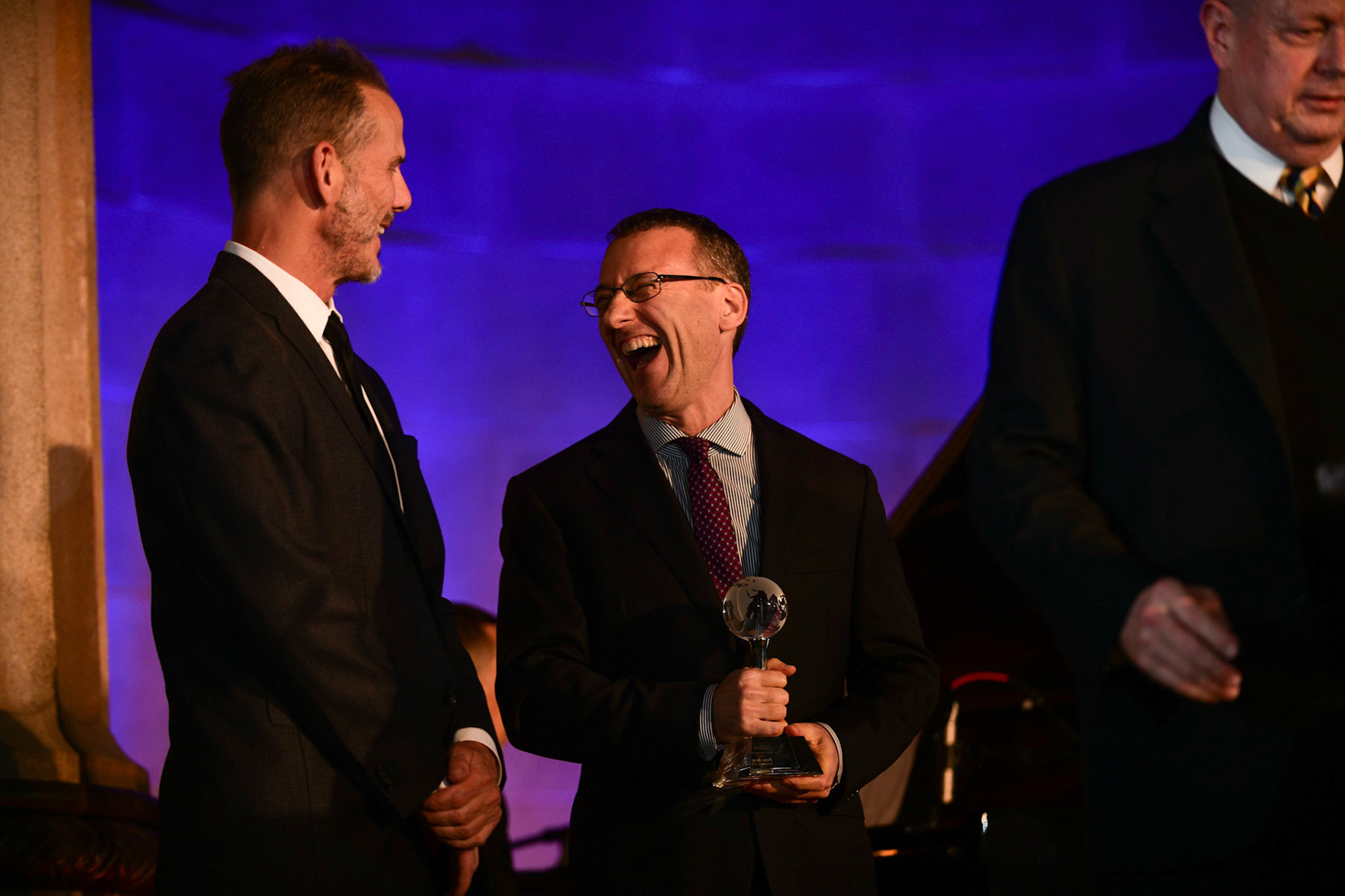 America Abroad Media (AAM) presents their annual gala awards dinner at the Andrew Mellon Auditorium in Washington D.C. on Tuesday, November 5, 2019. Honorees included Egyptian actress Yousra, Iranian activist and journalist Masih Alinejad, and film director Peter Berg.