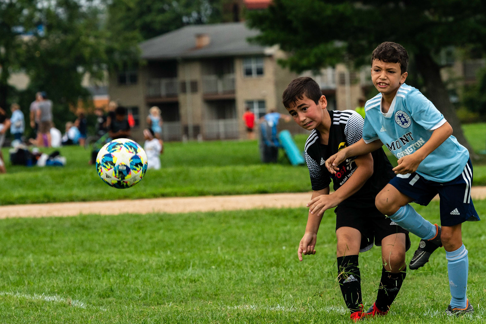 The Mt. Washington U10 Travel soccer team plays in the Labor Day Tournament.