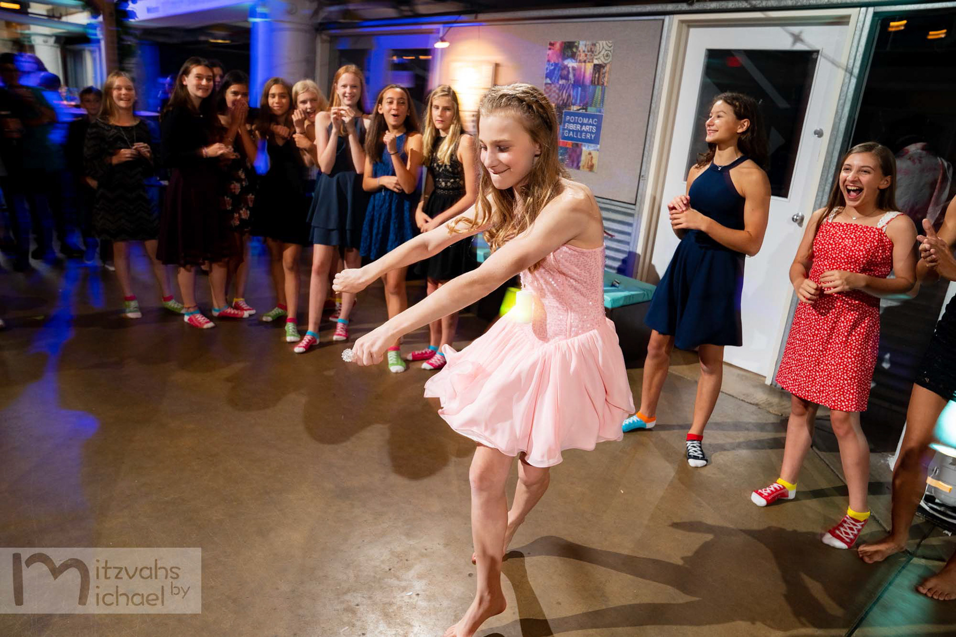 Sydney’s Bat Mitzvah party at the Torpedo Factory, Alexandria, VA.