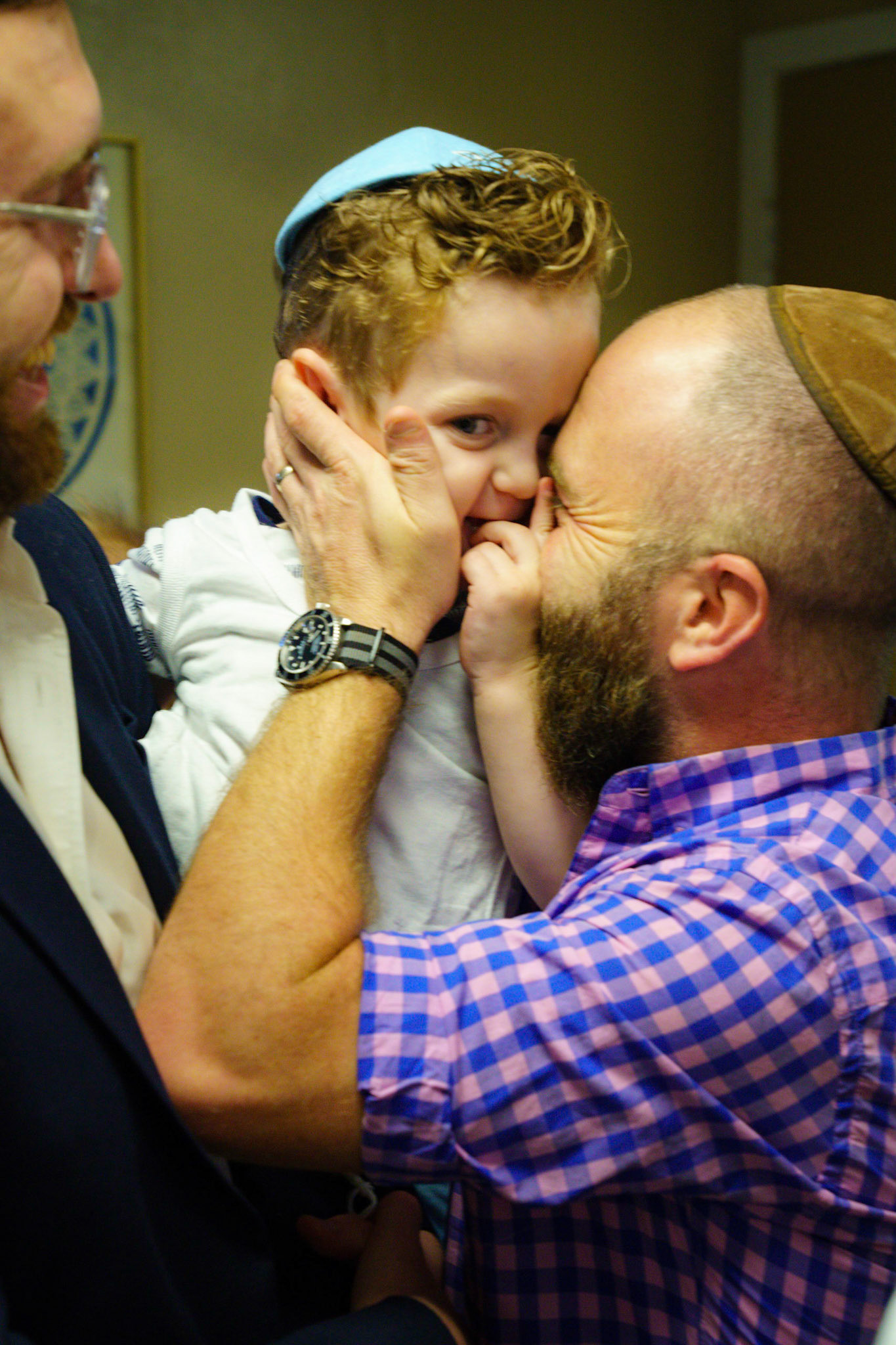 Daniel’s upsherin on the occasion of his third birthday at Rabbi Goldberger’s shul, Tiferes Yisroel.