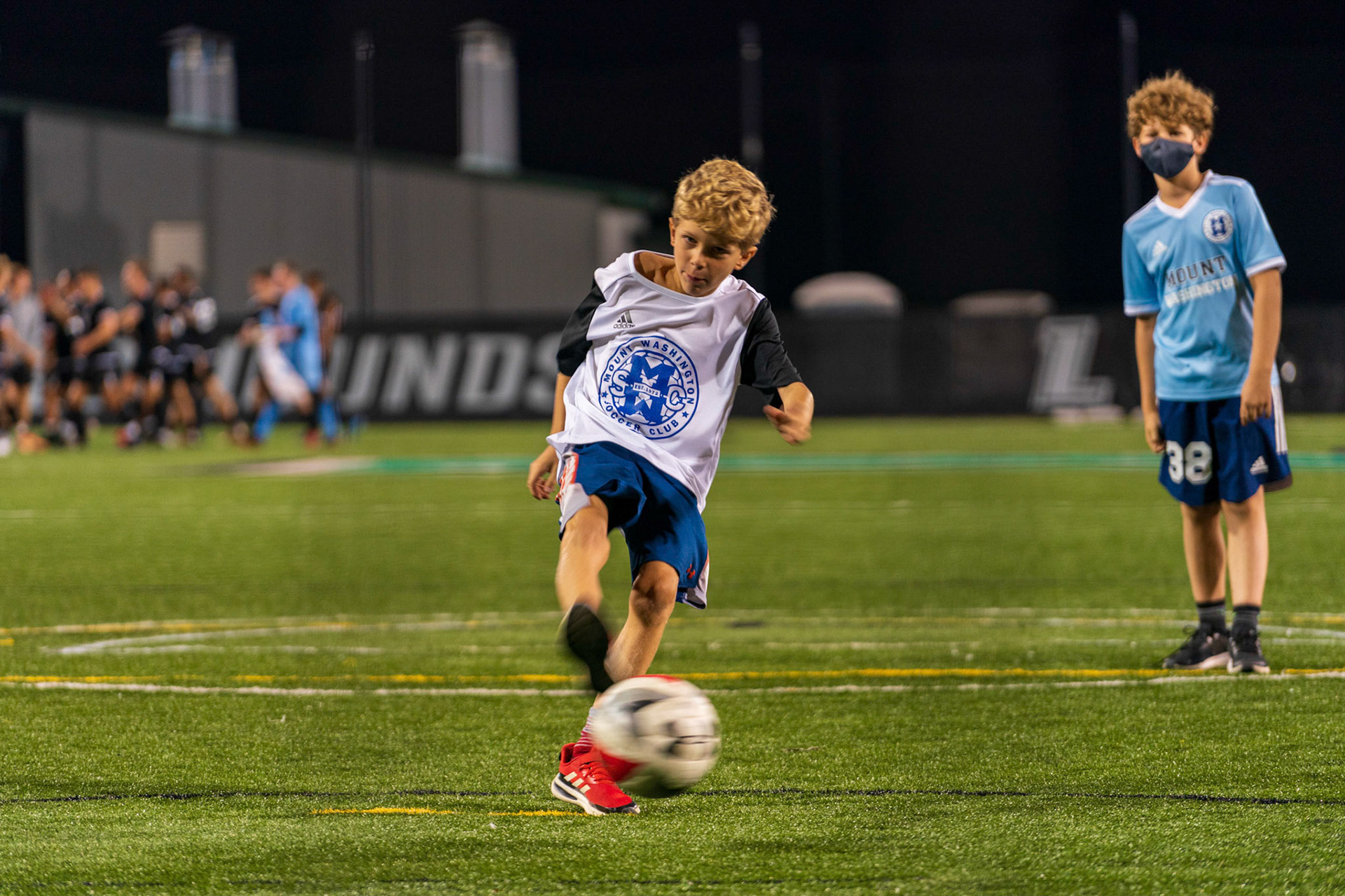 Members of the Mt. Washington Soccer Club (rec and travel) visited the Loyola Greyhounds for a game against Lafayette on Saturday, October 9, 2021.