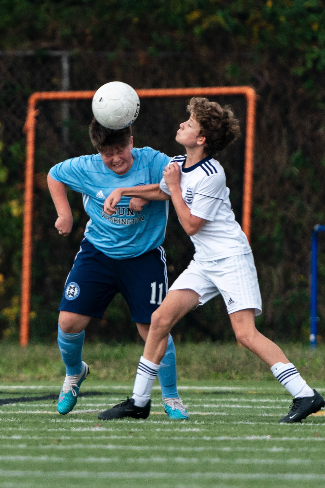 Lots of elbows flying (and eyes closed).