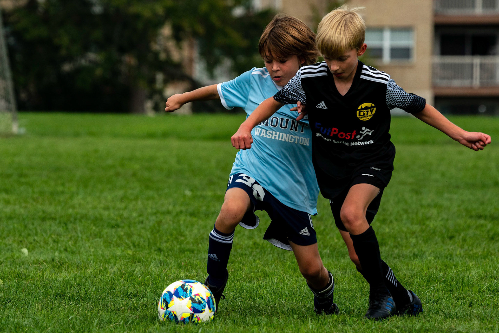 The Mt. Washington U10 Travel soccer team plays in the Labor Day Tournament.