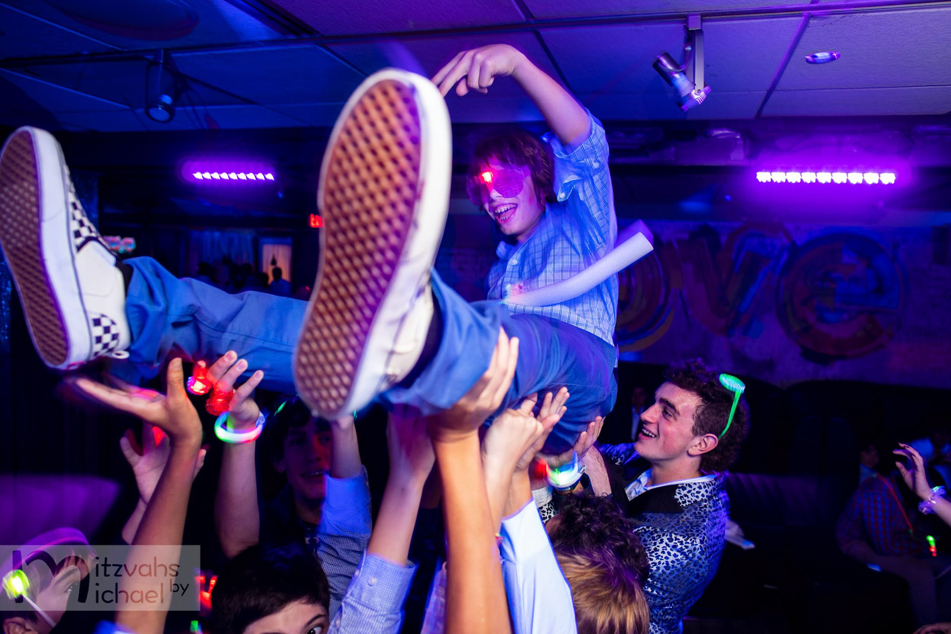 Brandon’s Bar Mitzvah party at The Loft at 4935 in Bethesda, MD.