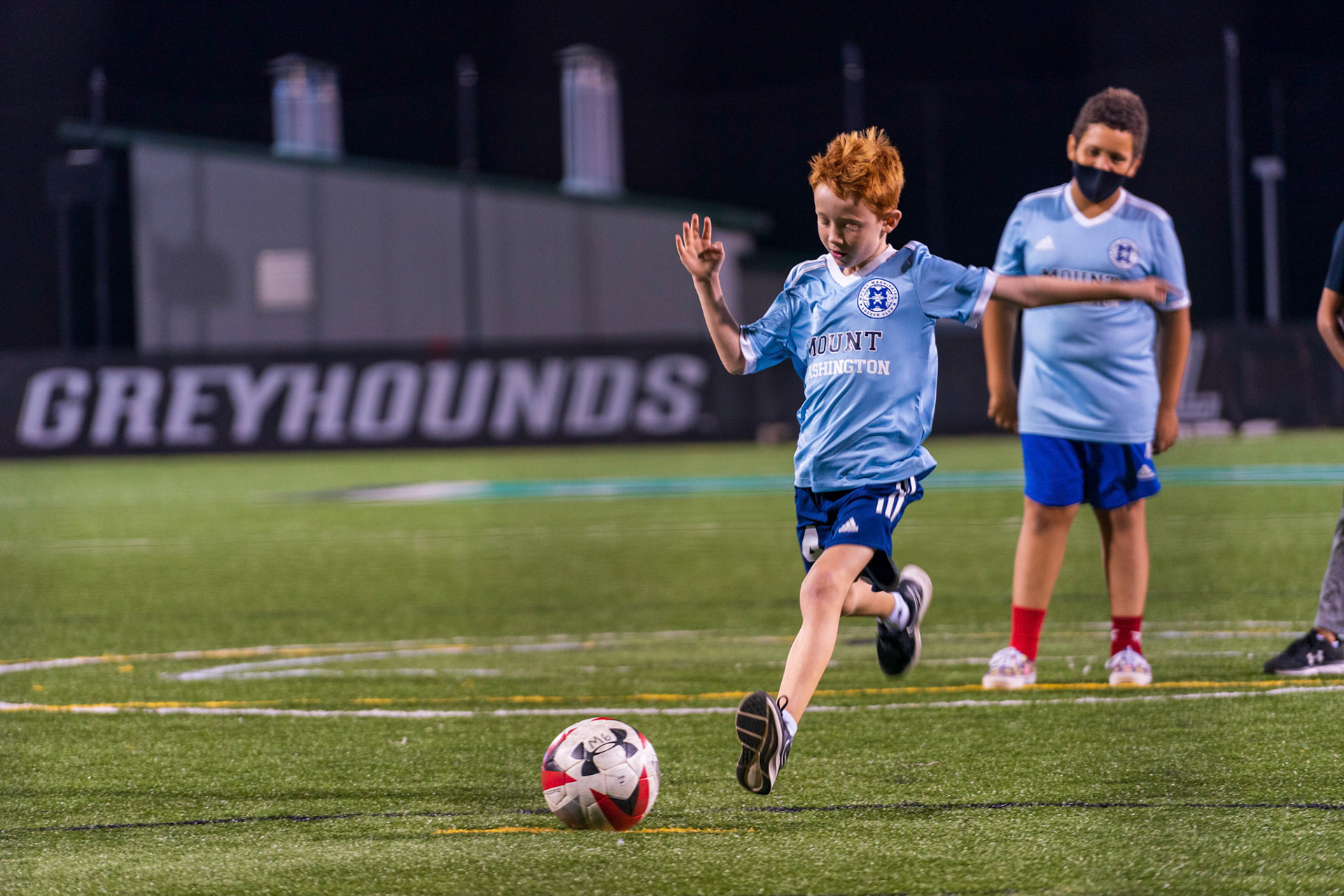 Members of the Mt. Washington Soccer Club (rec and travel) visited the Loyola Greyhounds for a game against Lafayette on Saturday, October 9, 2021.