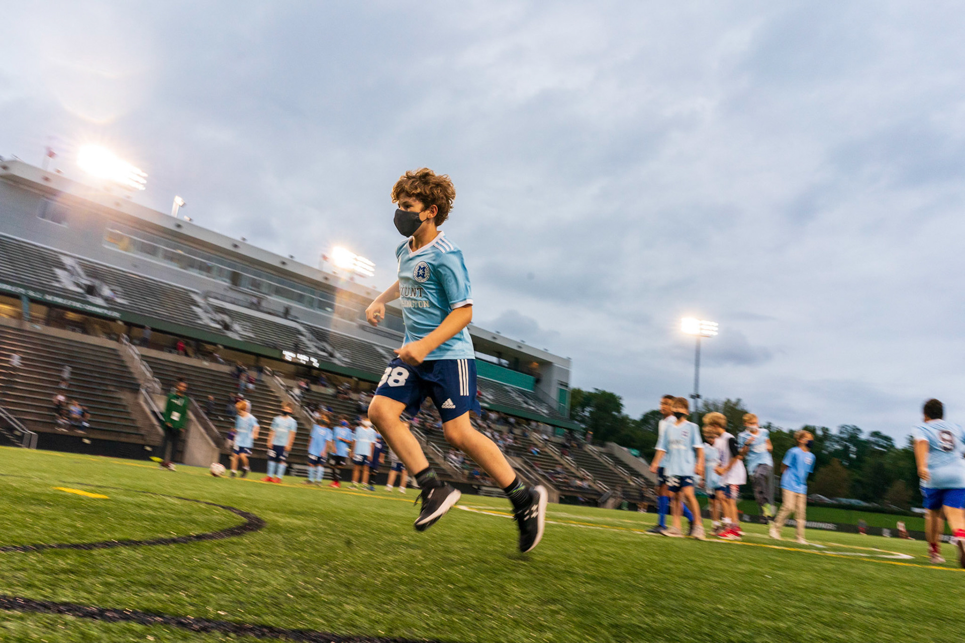 Members of the Mt. Washington Soccer Club (rec and travel) visited the Loyola Greyhounds for a game against Lafayette on Saturday, October 9, 2021.