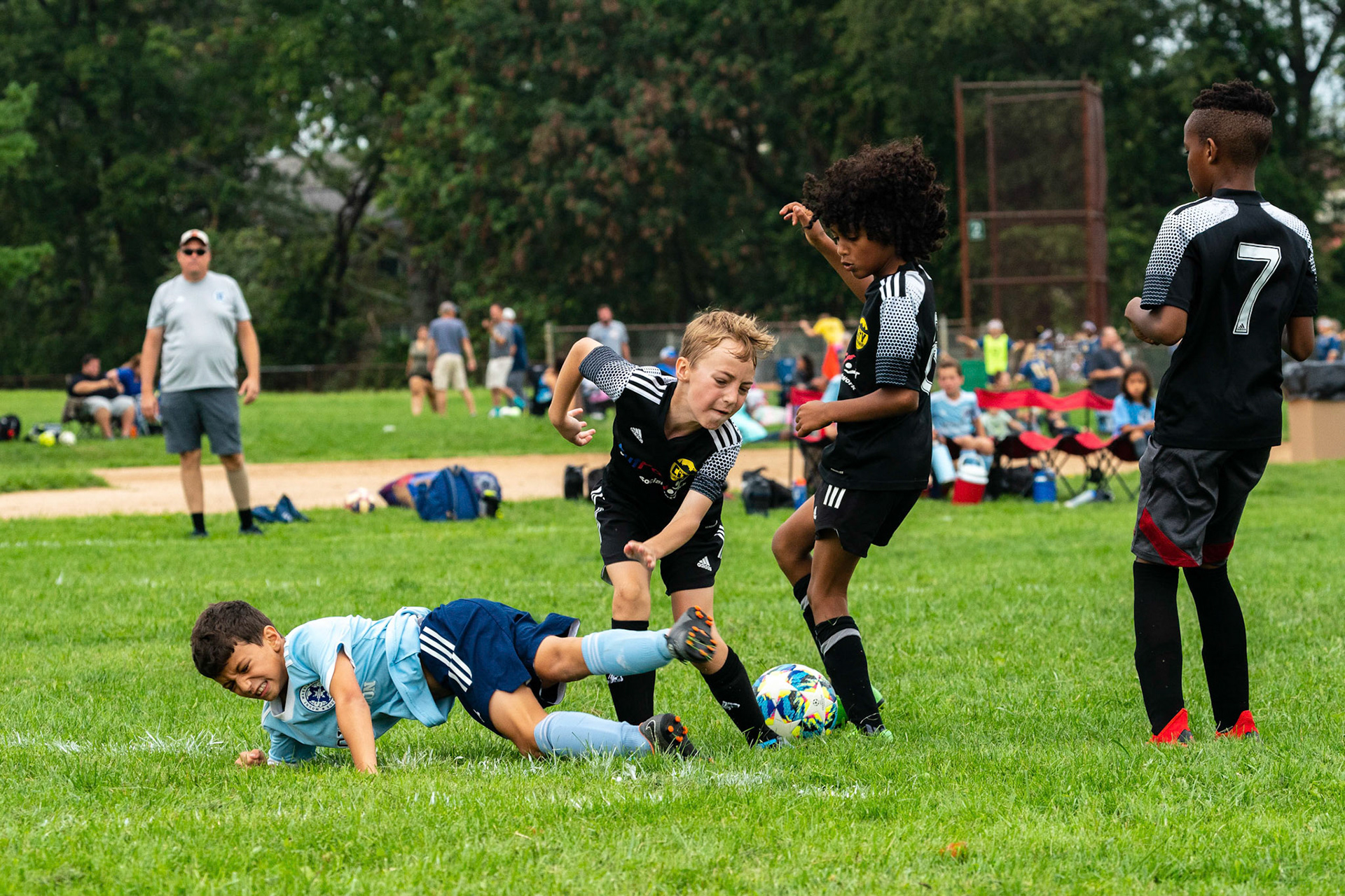 The Mt. Washington U10 Travel soccer team plays in the Labor Day Tournament.