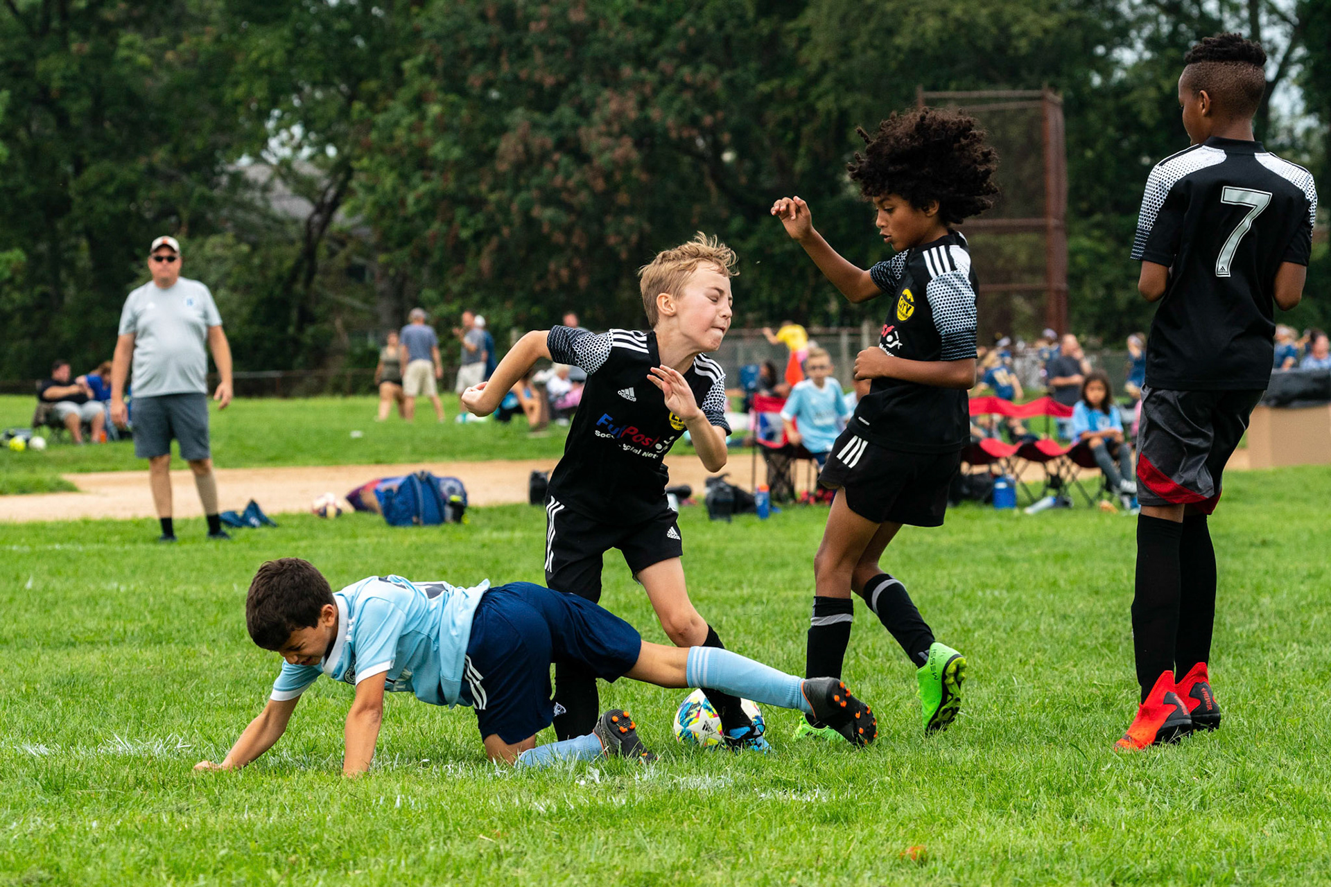 The Mt. Washington U10 Travel soccer team plays in the Labor Day Tournament.
