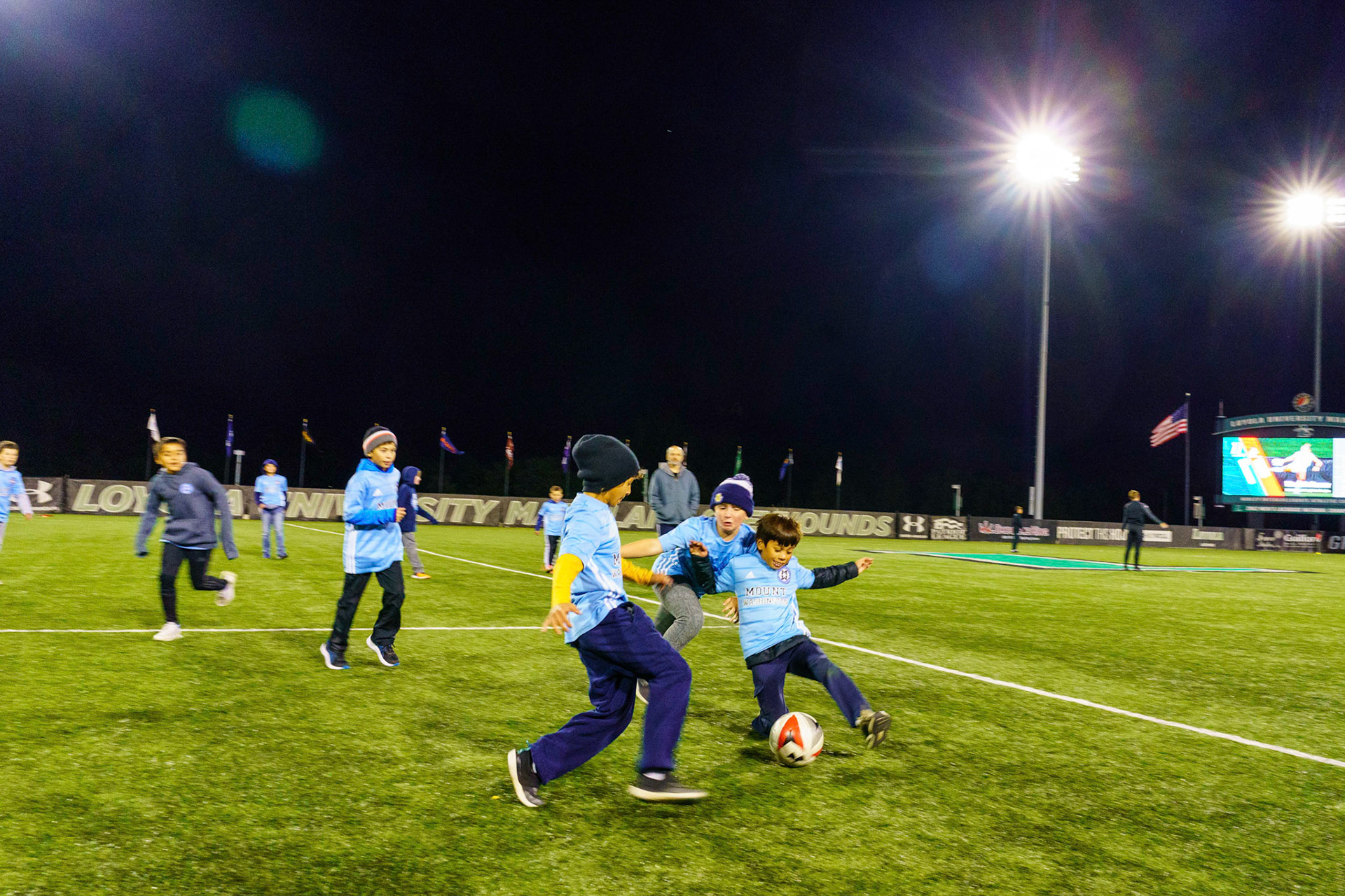 Mt. Washington Boy 12 travel team visits the Loyola Dons soccer team on Tuesday, October 18, 2022.