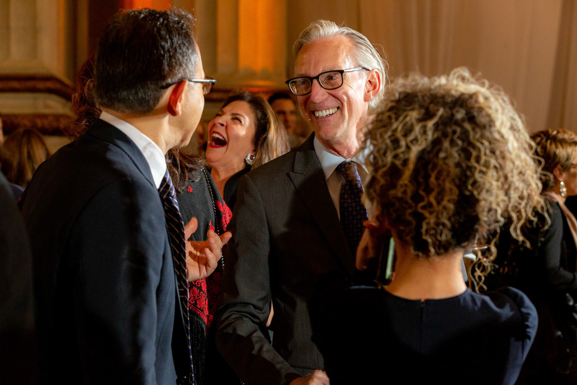 America Abroad Media (AAM) presents their annual gala awards dinner at the Andrew Mellon Auditorium in Washington D.C. on Tuesday, November 5, 2019. Honorees included Egyptian actress Yousra, Iranian activist and journalist Masih Alinejad, and film director Peter Berg.