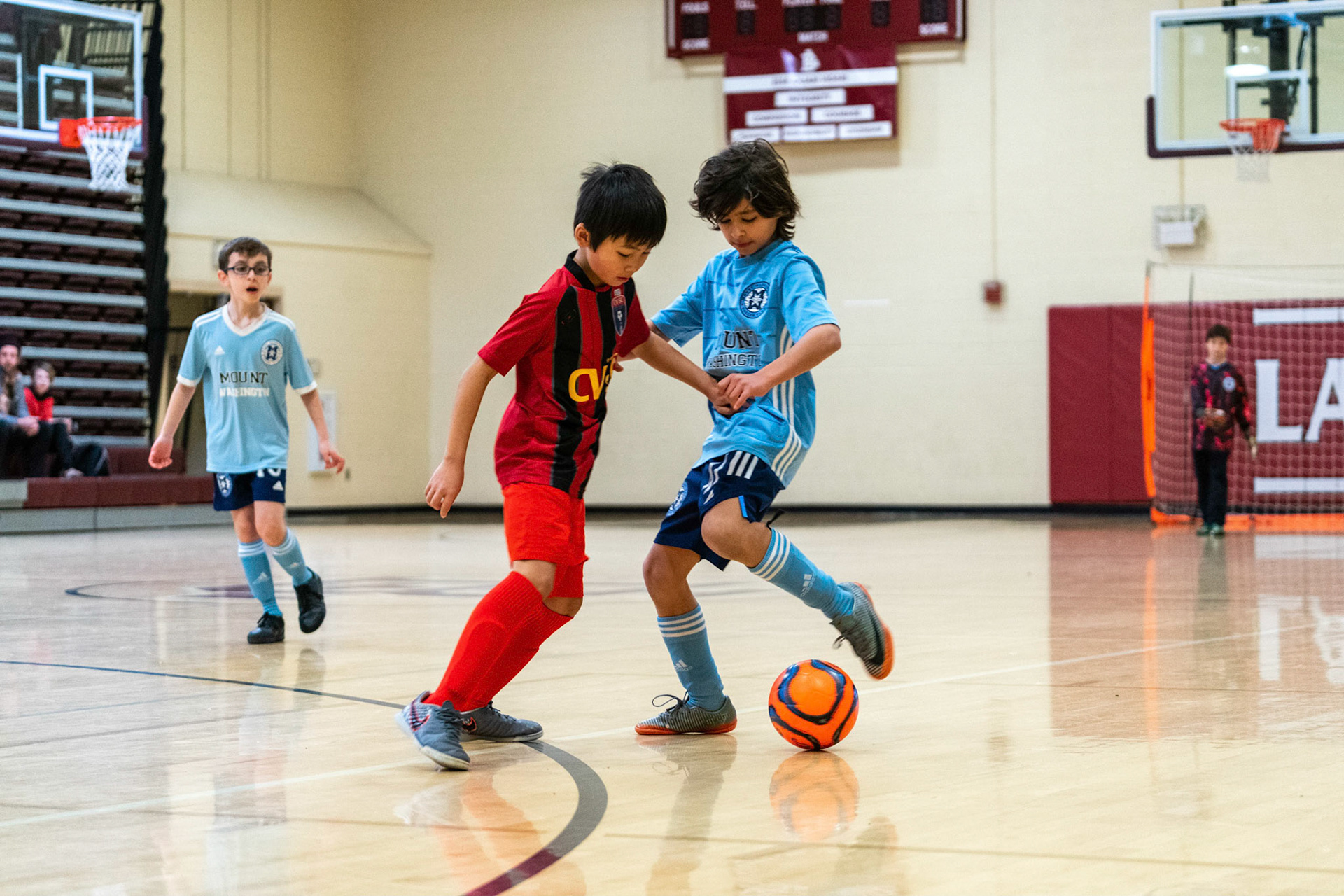 Anderson heads towards goal as Mt Washington defeats Charles Village Black 11-3 on Saturday, February 18, 2023.