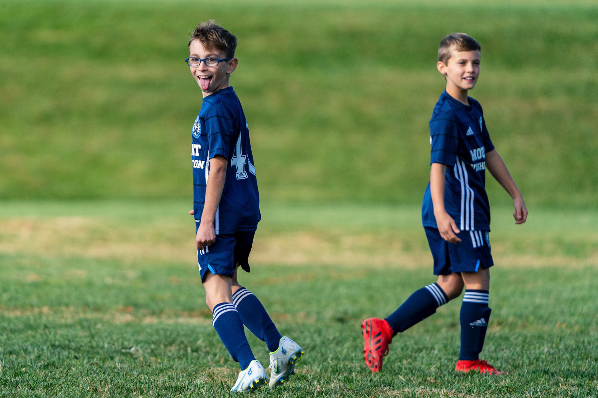 Jonah and Nico celebrate the PK in Mt. Washington Boy 12 travel team’s 2-1 win over the Baltimore Bays on October 8, 2022.