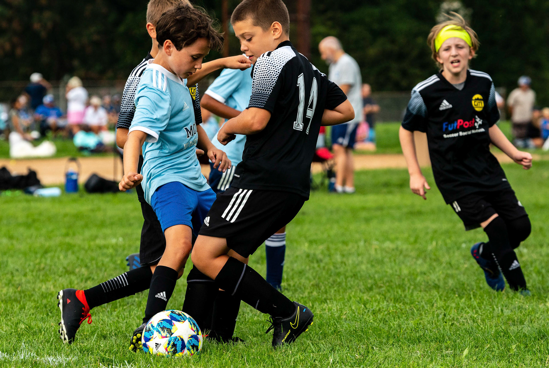 The Mt. Washington U10 Travel soccer team plays in the Labor Day Tournament.