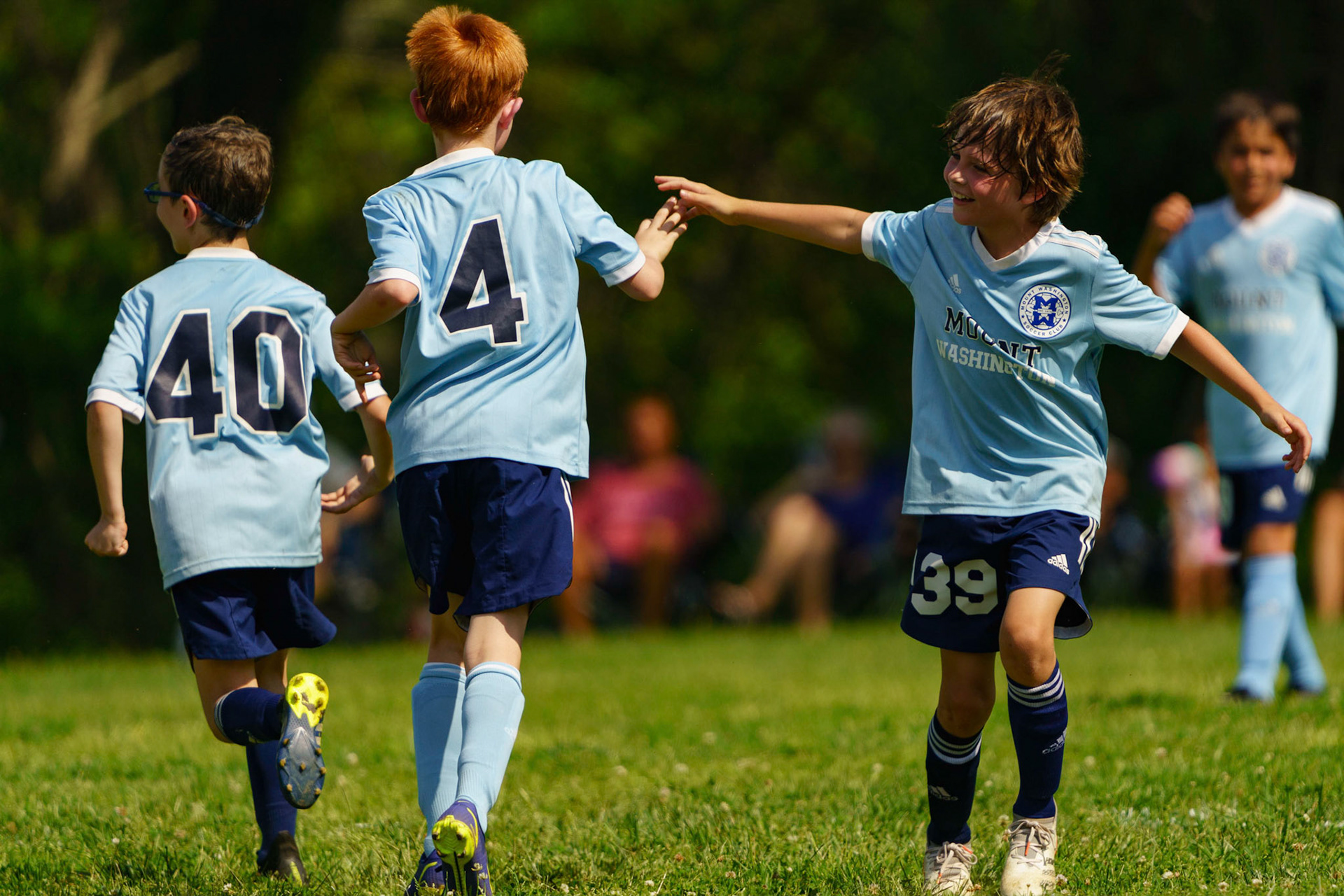 The Mt. Washington Soccer Club U11’s last soccer game of the spring season, a victory.
