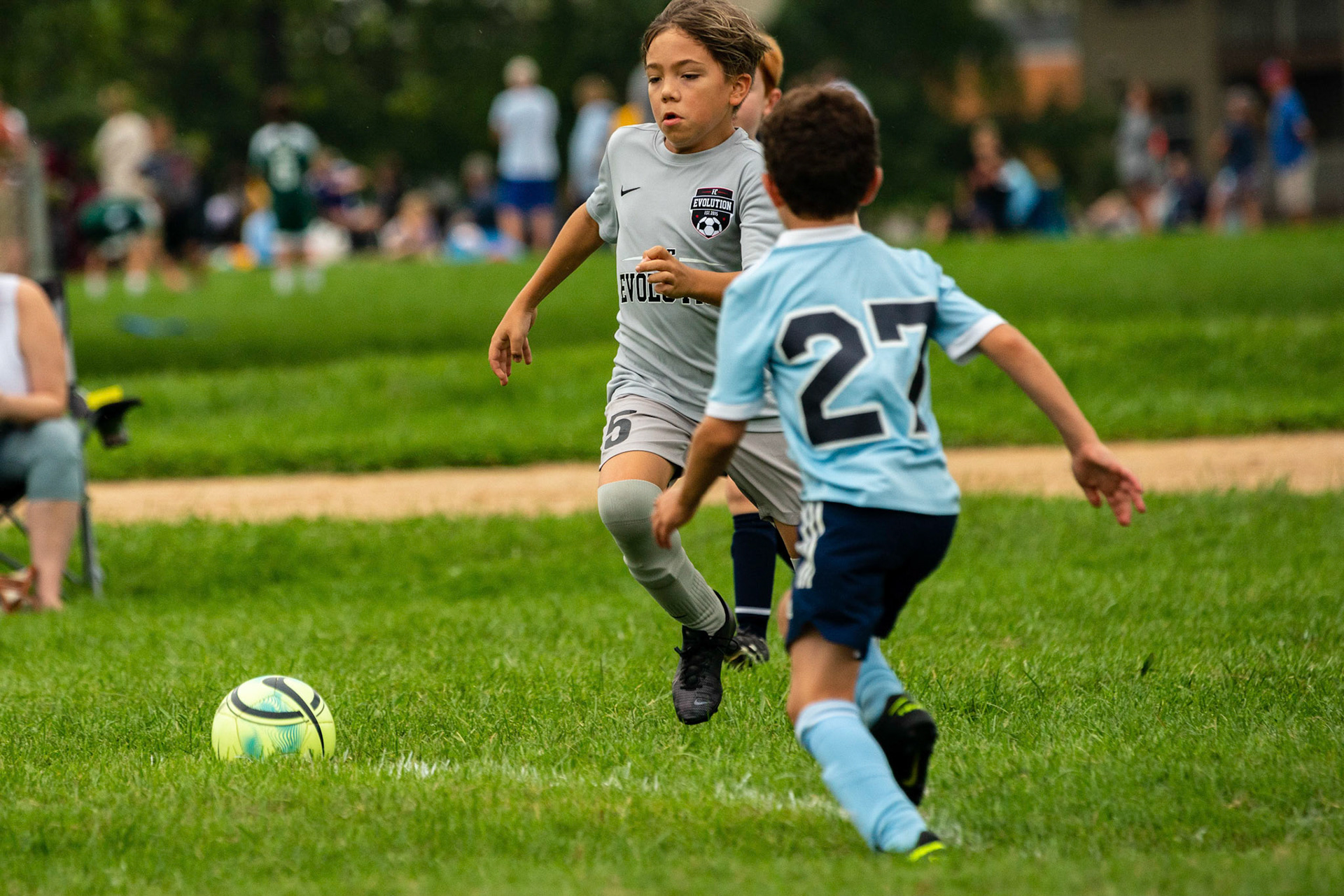 The Mt. Washington U10 Travel soccer team plays in the Labor Day Tournament.