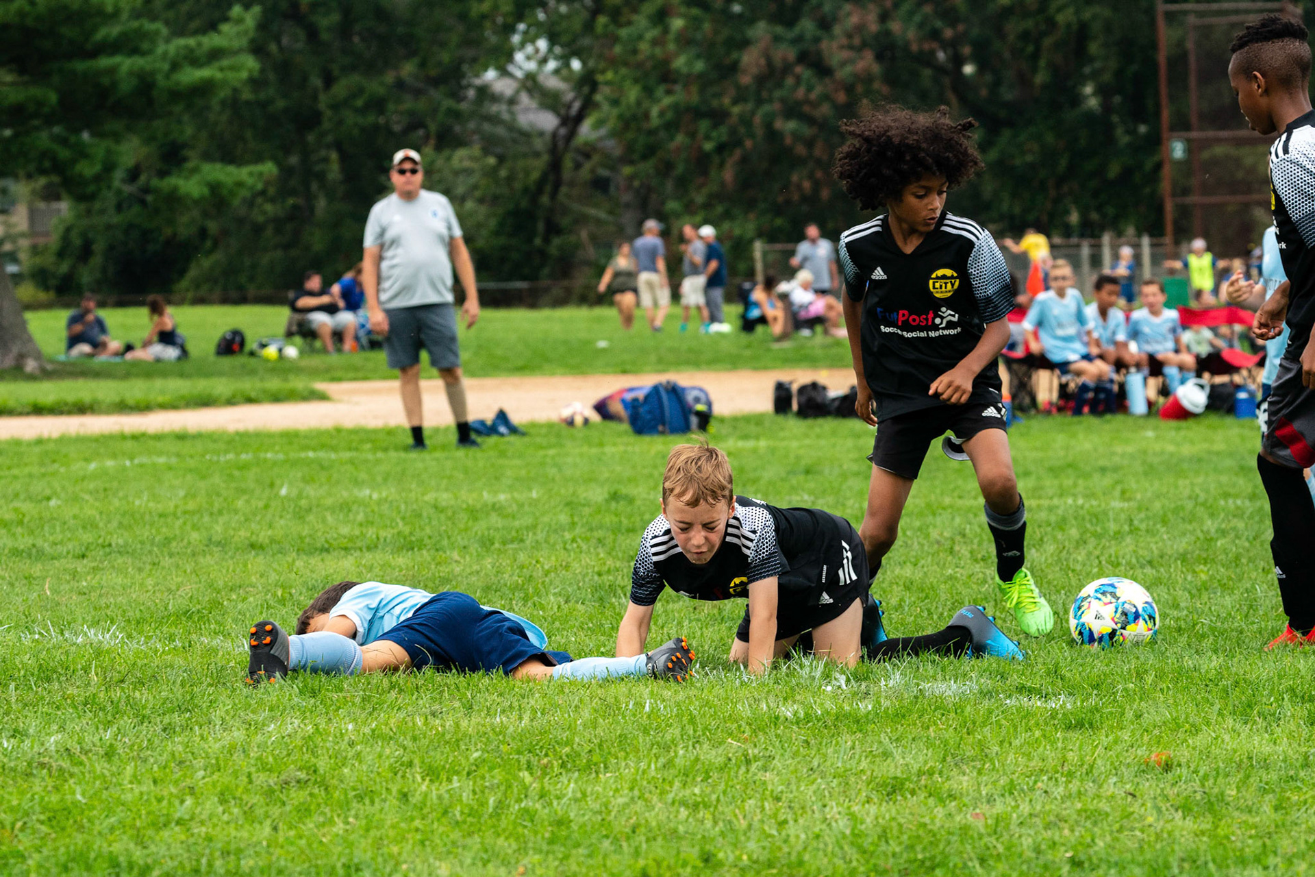 The Mt. Washington U10 Travel soccer team plays in the Labor Day Tournament.
