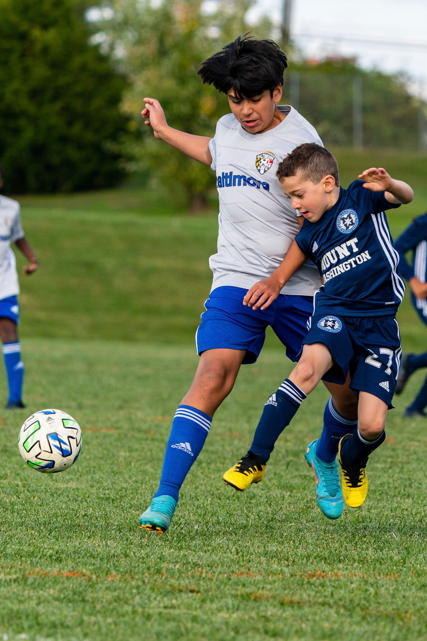 Simon cuts off the attack in Mt. Washington Boy 12 travel team’s 2-1 win over the Baltimore Bays on October 8, 2022.