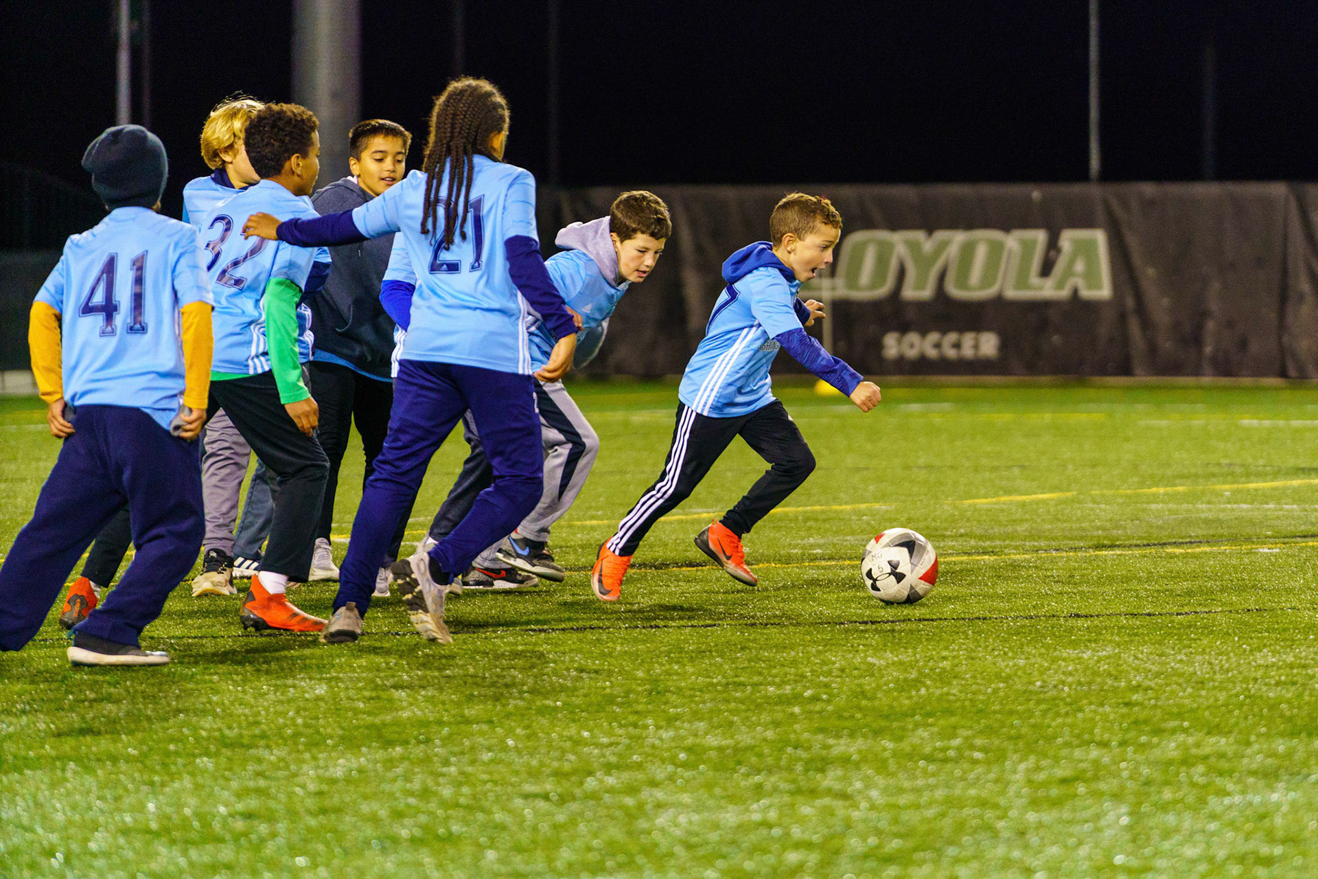 Mt. Washington Boy 12 travel team visits the Loyola Dons soccer team on Tuesday, October 18, 2022.