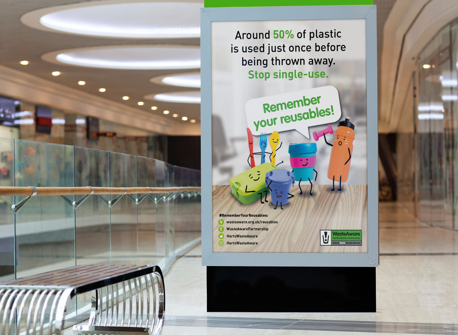 Community recycling poster