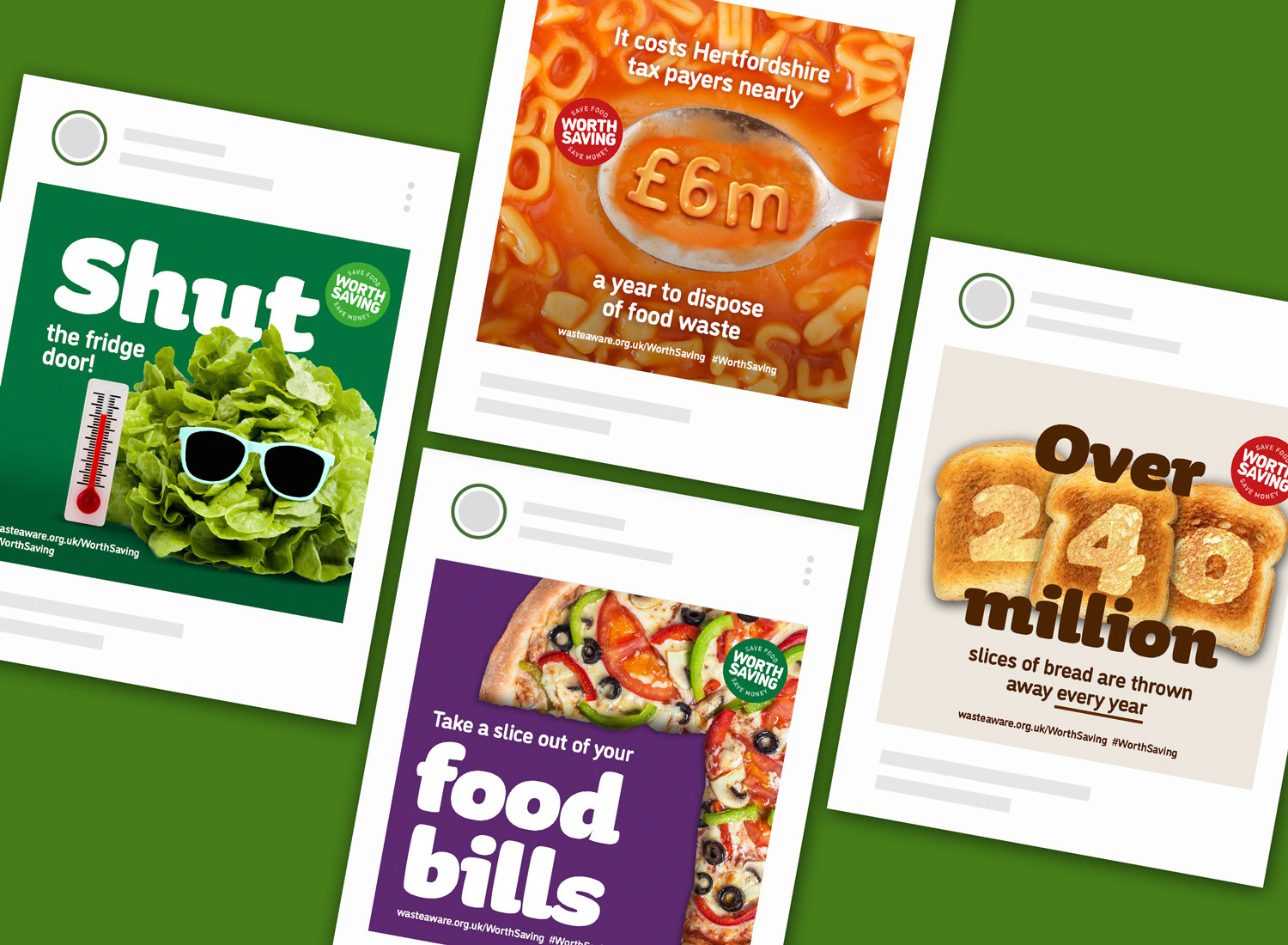 food waste reduction social posts