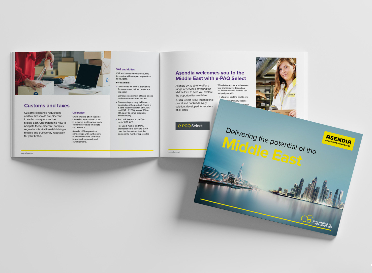 Product guide brochure design